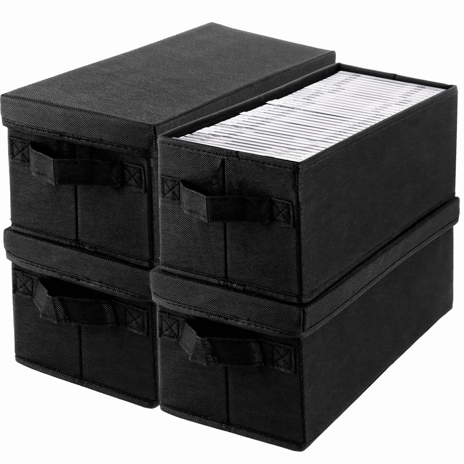 4 scatole per CD, DVD, 36 x 16 x 14 cm