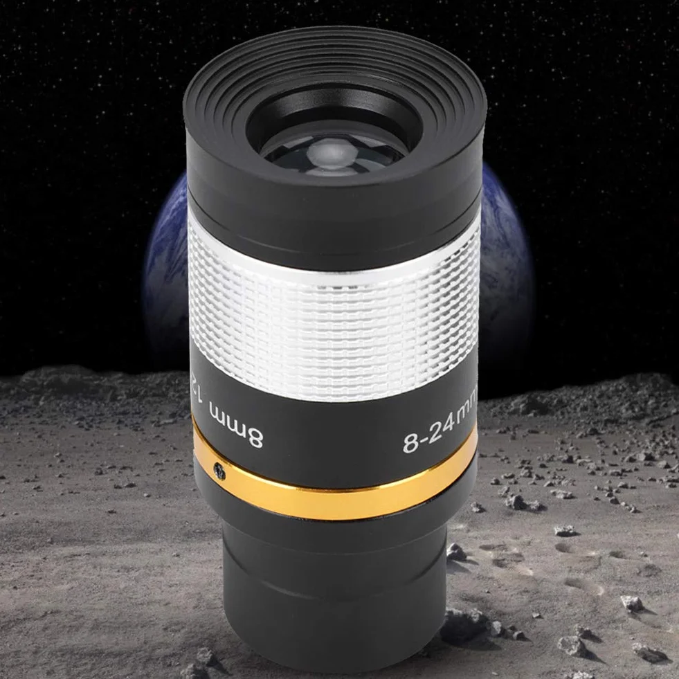 Topiky Oculare Zoom 8-24mm, telescopio Professionale oculare Obiettivo telescopio Ottico per l'astronomia Uso astronomico