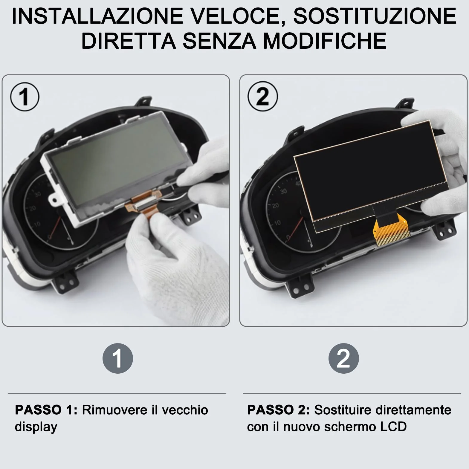 Schermo LCD per auto, per Mercedes Classe A B, cruscotto di visualizzazione del cluster, display LCD, compatibile con classe A/B W169 W245 A1695400448