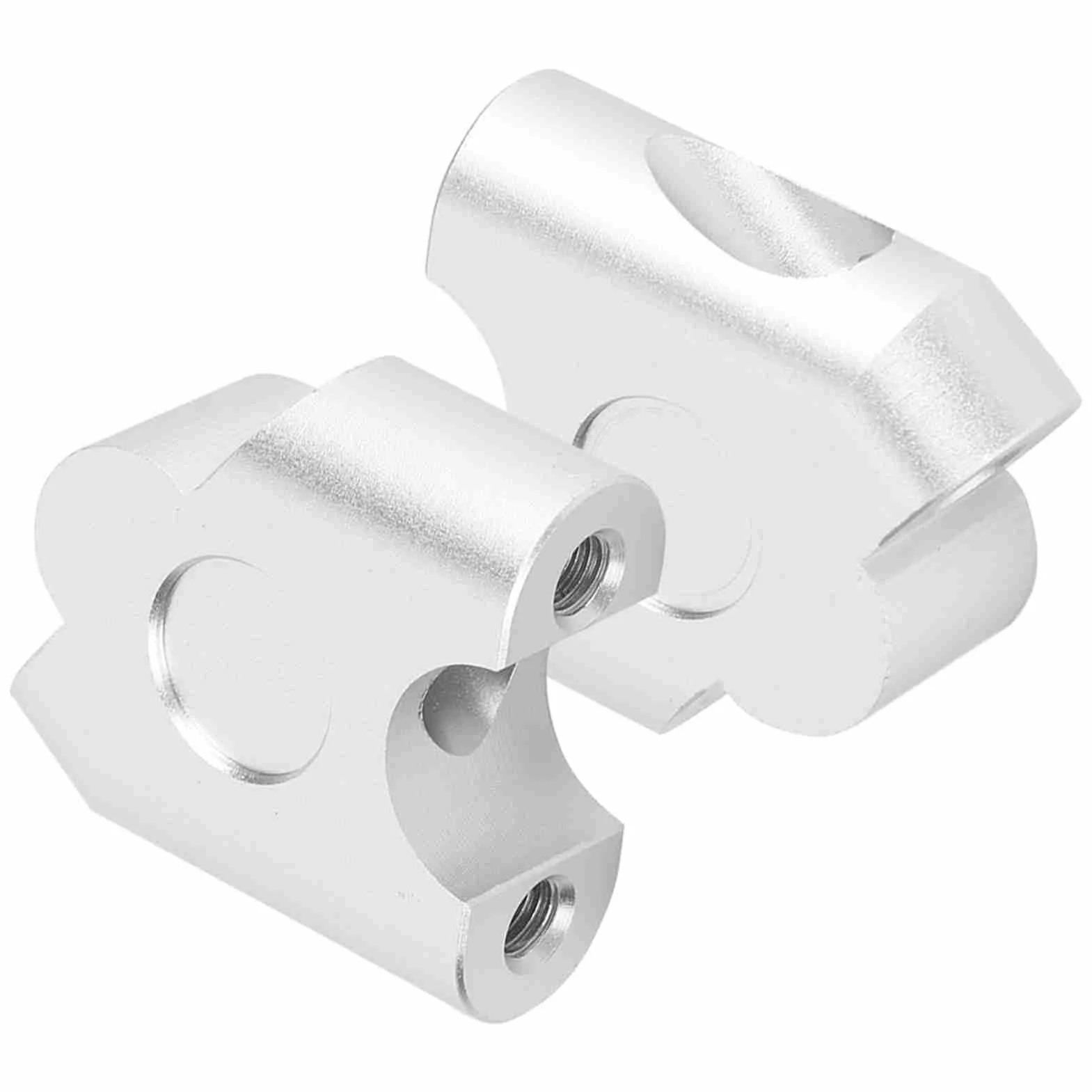 Riser manubrio-Duokon 22mm Universale Manubrio Moto Riser CNC CNC ad alta densità in lega di alluminio Manubrio Morsetto Back Move Mount Adapter(Chrome)