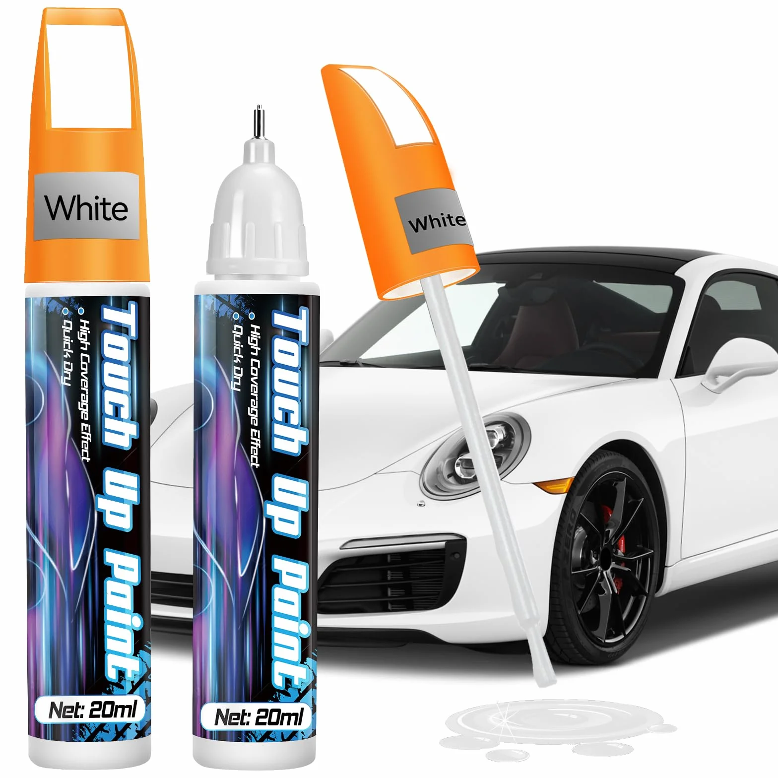 prowithlin Penna Ritocco Carrozzeria Confezione da 2 Pezzi - Pennarello per Ritocco Vernice Auto