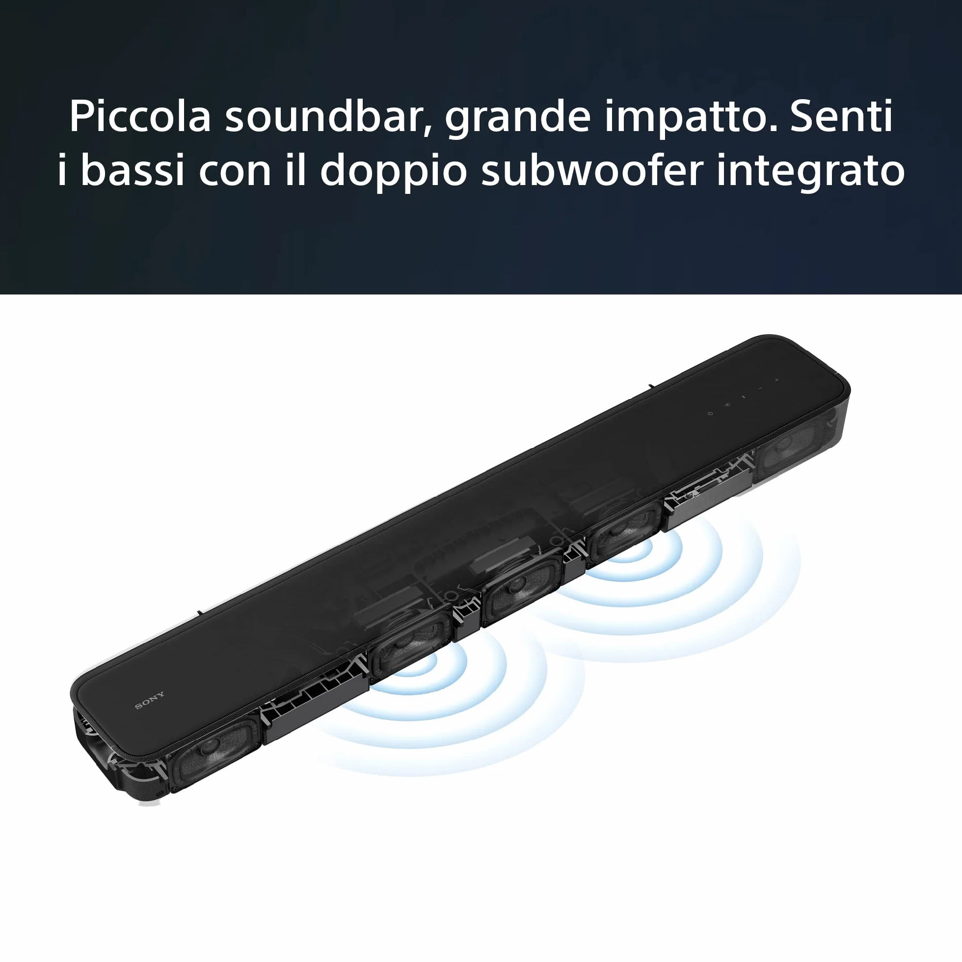 Sony HT-S2000 Soundbar Dolby Atmos 3.1 Canali Bluetooth