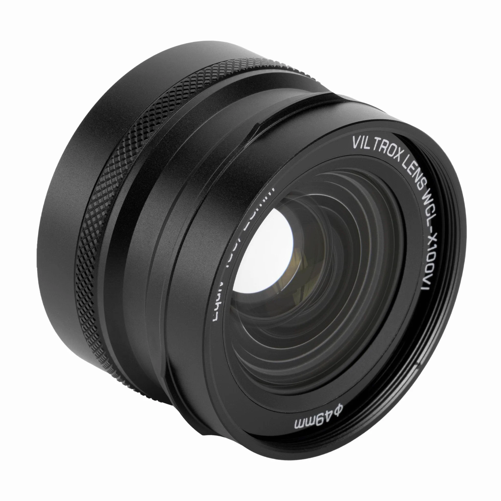 VILTROX WCL-X100 VI Obiettivo di Conversione Grandangolare, 0.8X Obiettivo a Riconoscimento Automatico per Fotocamere Fujifilm X100VI X100V X100F, Nero