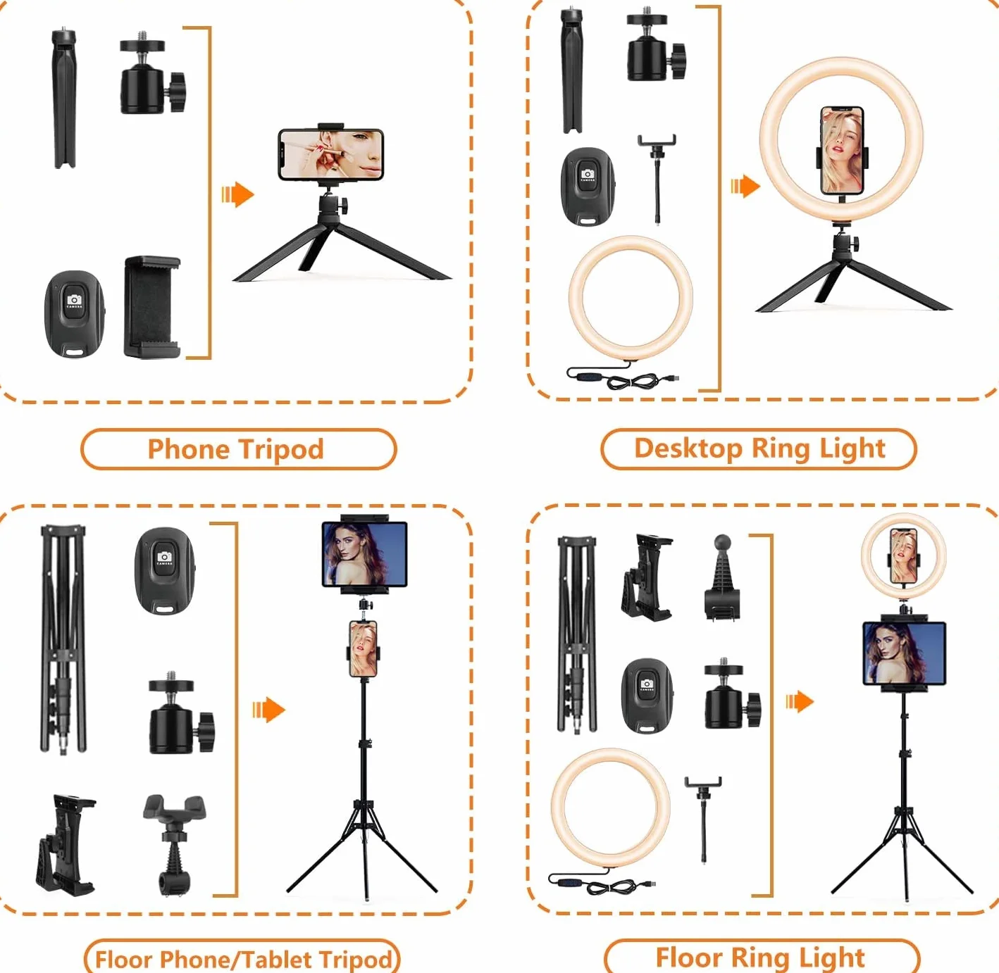 12" Ring Light Professionale con 72" Treppiede Alta, PEYOU Luce ad Anello LED, 3 Modalità Colore e 10 Luminosità,con Telecomando Bluetooth,Luce Per Selfie Trucco,Tiktok Youtube live Fotografia