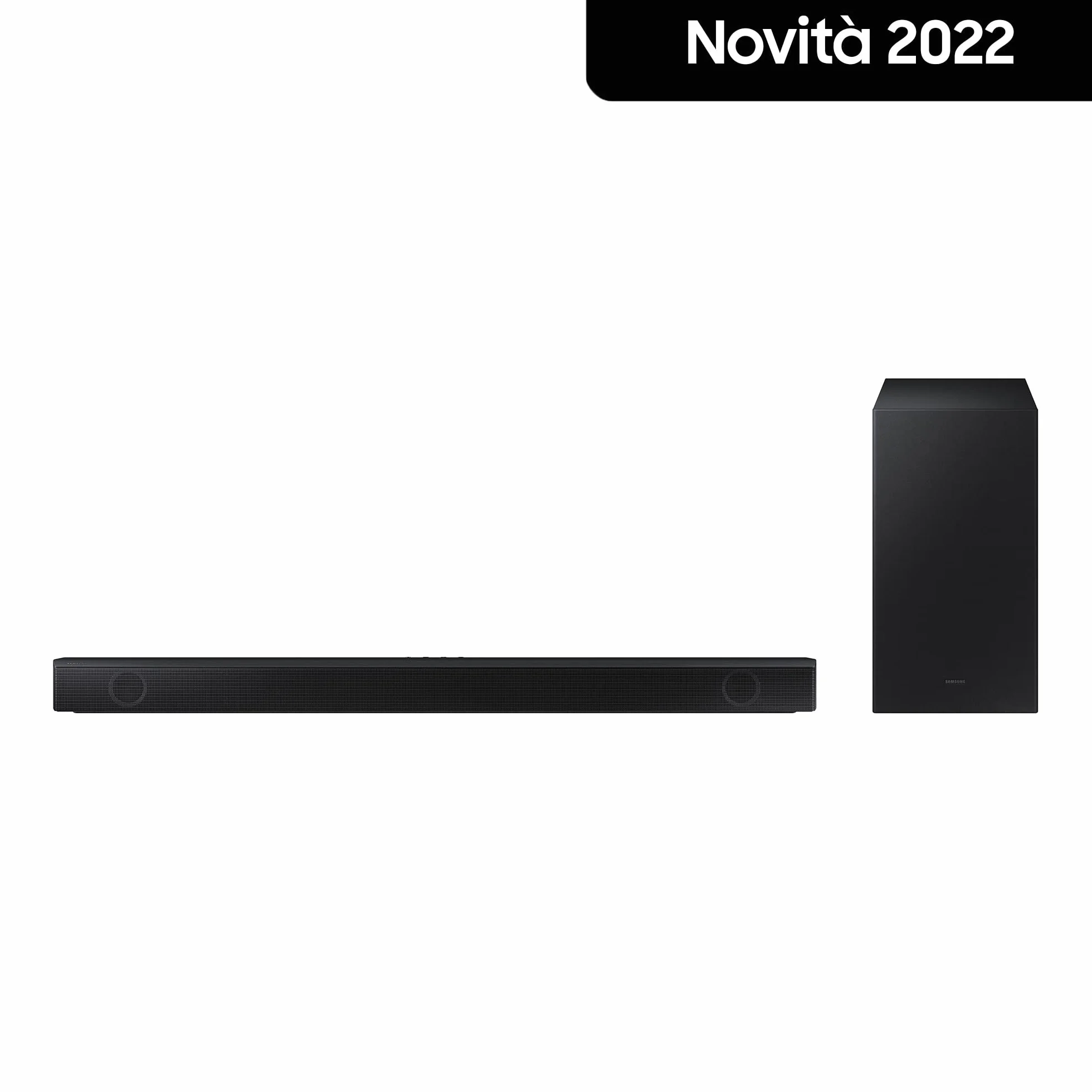 Samsung Soundbar HW-B530/ZF con Subwoofer, 2.1 Canali 360W 2022, Bassi Profondi, Effetto Surround, Suone Ottimizzato, Unico Telecomando