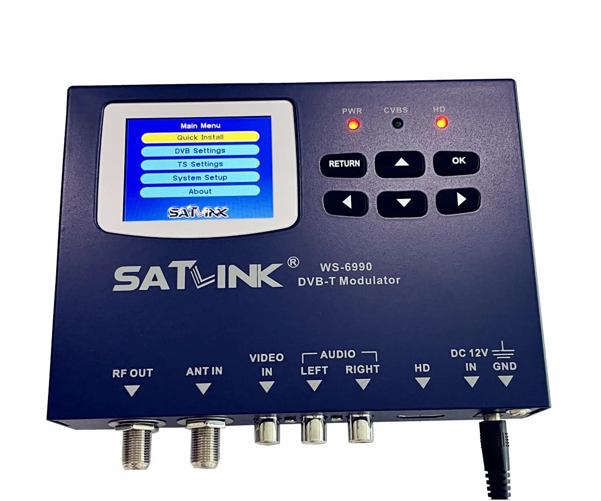 SATLINK WS-6990 DVB-T modulator AV HDMI COFDM H.264