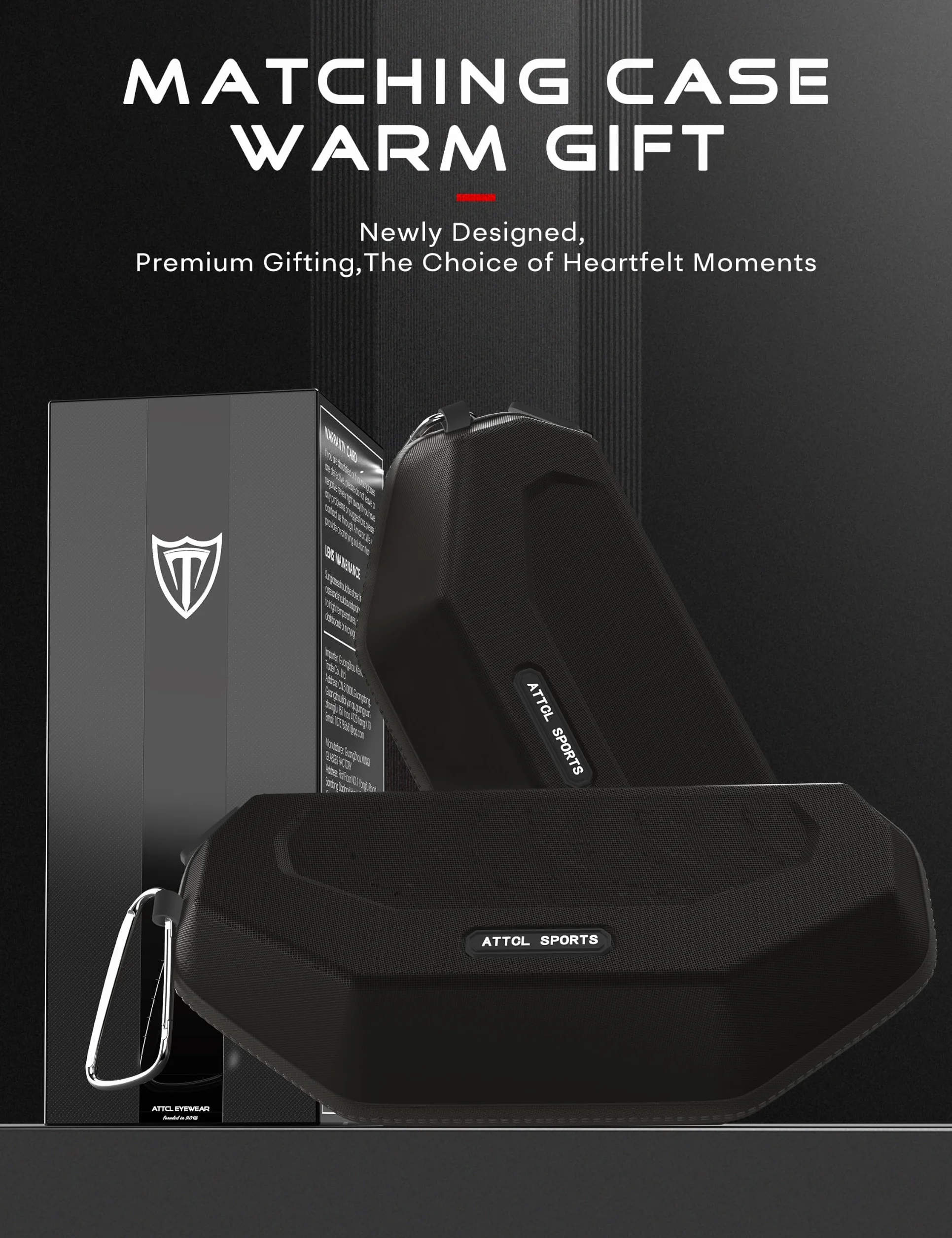ATTCL Occhiali da sole sportivi polarizzati da uomo con protezione UV400