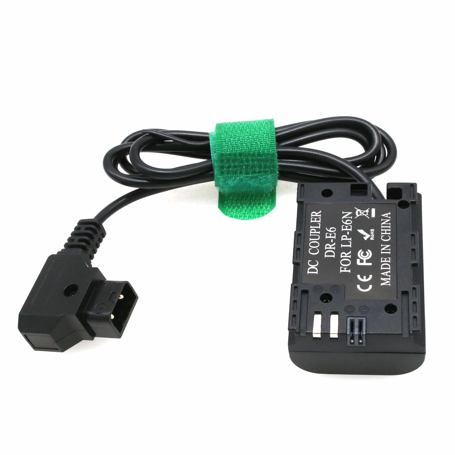 D-tap LP-E6 Adattatore di alimentazione Batteria fittizia Accoppiatore CC per Zacuto EVF e Canon Canon 5D II/III/IV 5DSR 6D 6DII 60D 70D 80D 7D 7DII