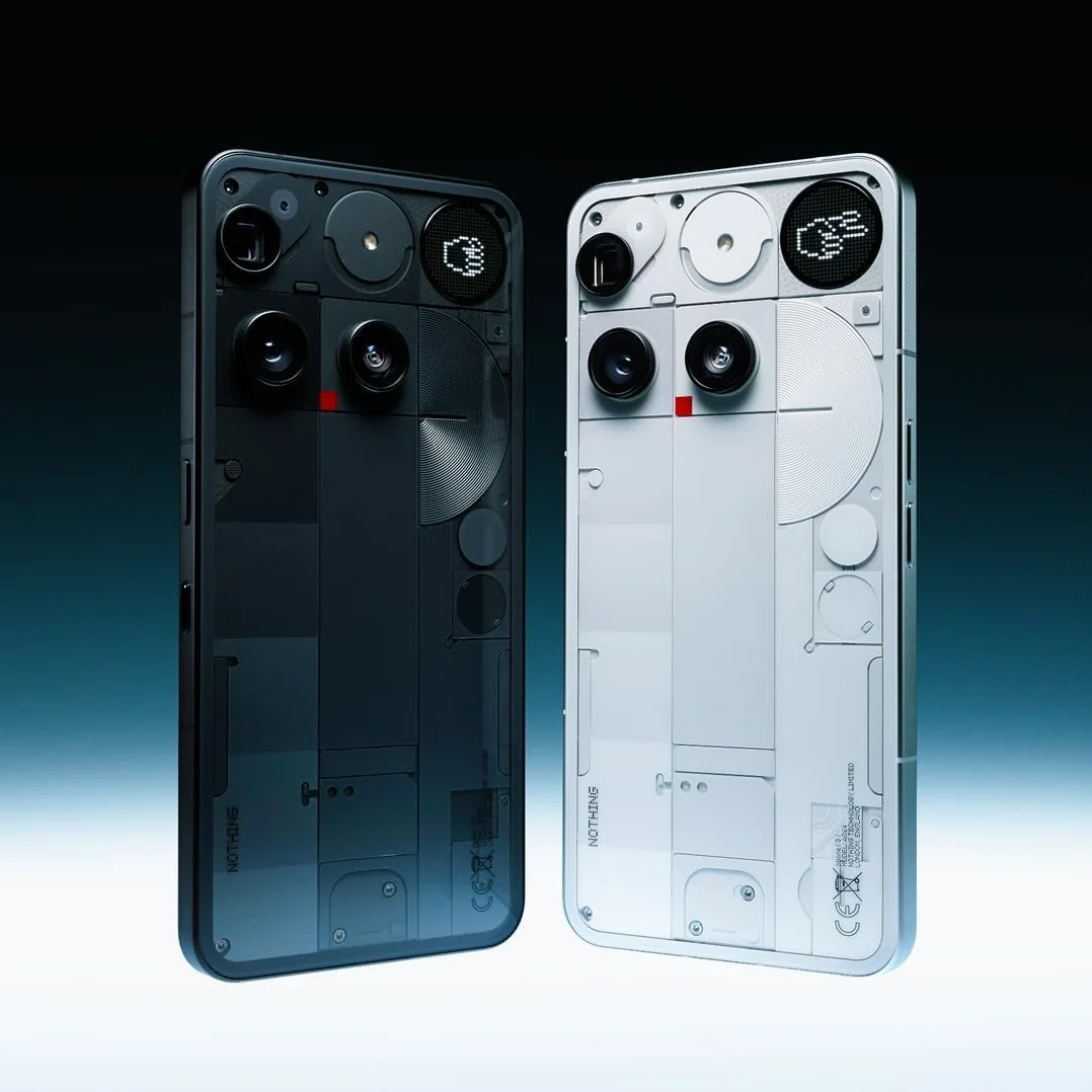 Nothing Phone (3) – Smartphone con tripla fotocamera posteriore da 50 MP, batteria al silicio-carbonio a lunga durata 24 ore, display AMOLED 6,67" 120Hz, Glyph Matrix, 16GB + 512GB – Nero