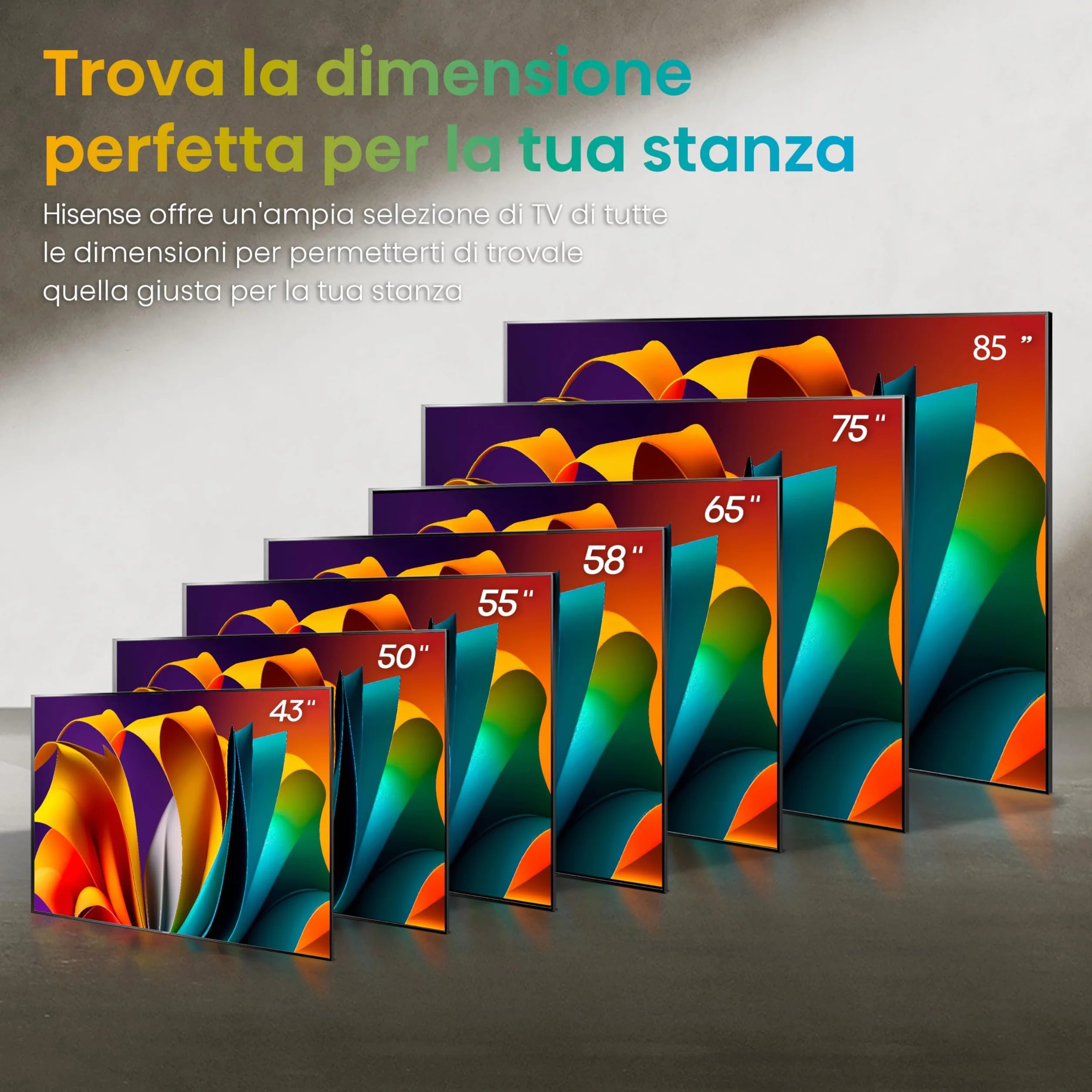 Hisense 43" 4K Ultra HD Smart TV 43A6N VIDAA U7 Dolby Vision HDR10+ DTS Virtual:X