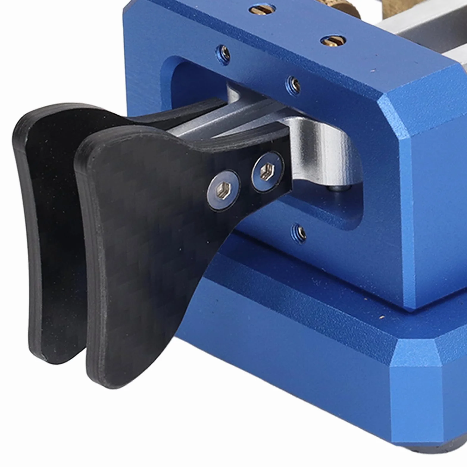 Chiave codice Morse Doppia paletta Chiave telegrafica CW automatica Strumento chiave codice Morse Acciaio (Blu)