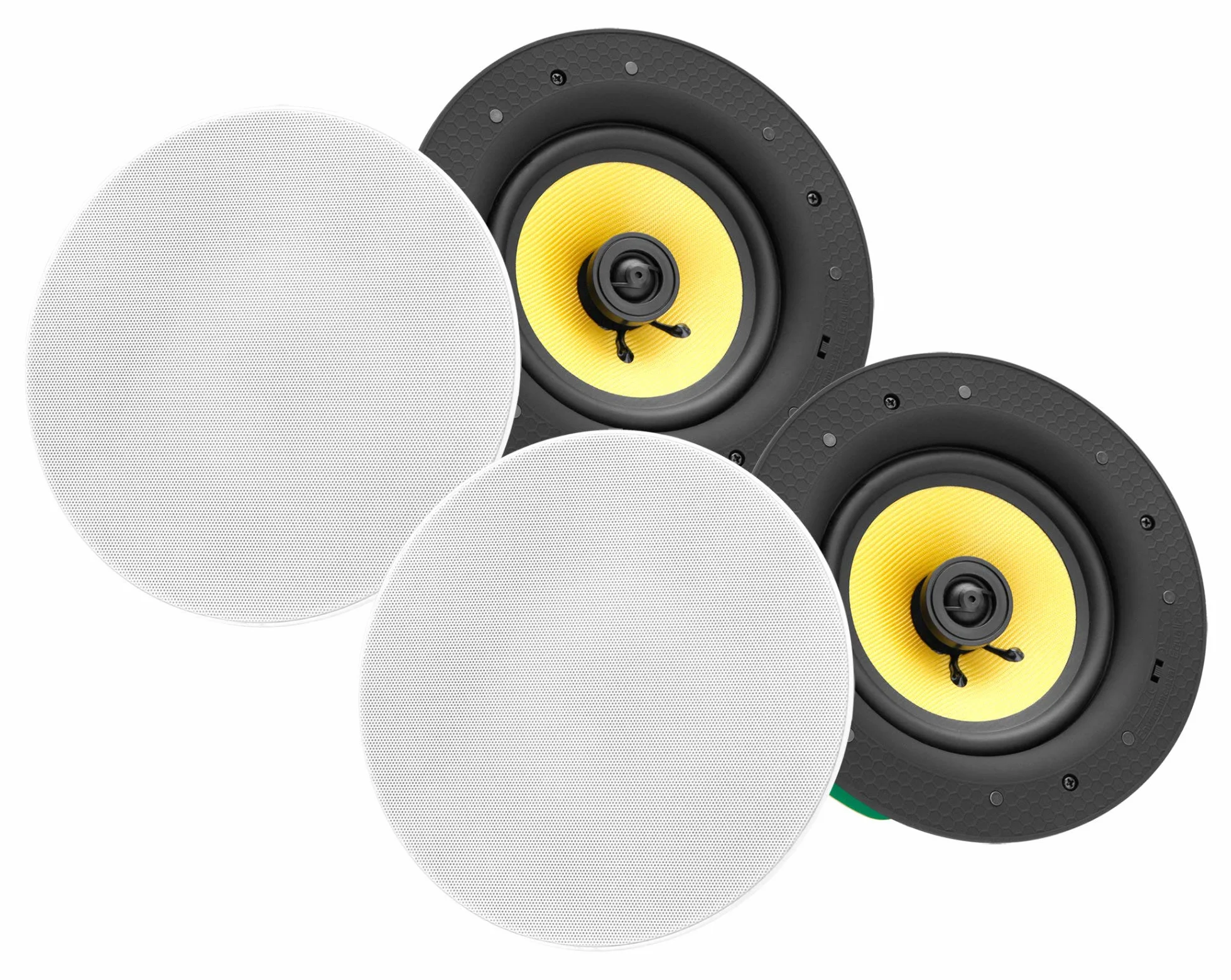 Pronomic CLS-660 WH Altoparlanti da Incasso 2 Vie 6,5" 165 mm Woofer 60 Watt RMS bianco