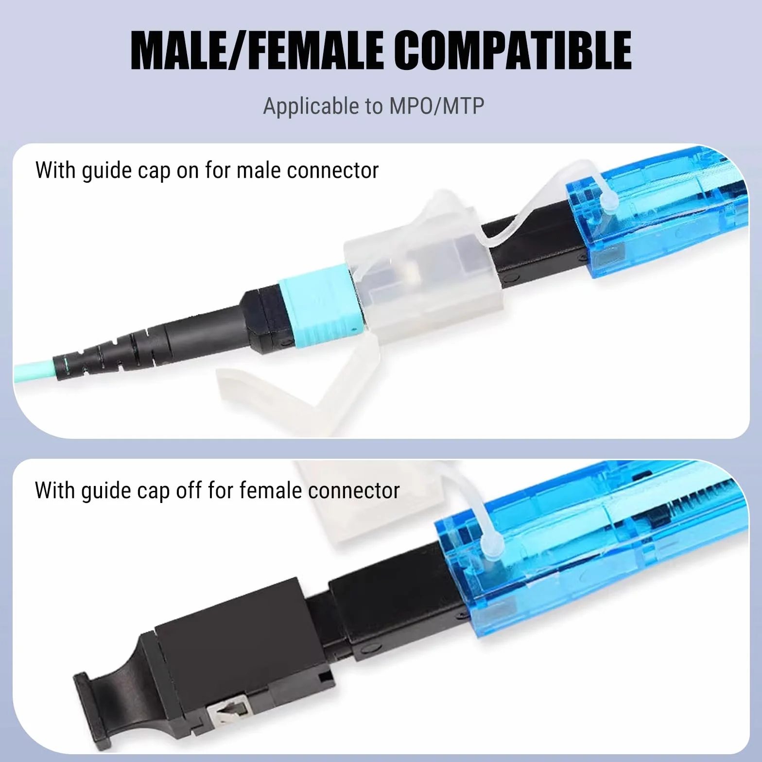 Penna Per Pulizia Fibra, Detergente Per Fibra Ottica Pulitore Per Connettori MTP/MPO, One-Click Fiber Optic Cleaner Strumenti Per La Pulizia Della Fibra, Oltre 600 Pulisce