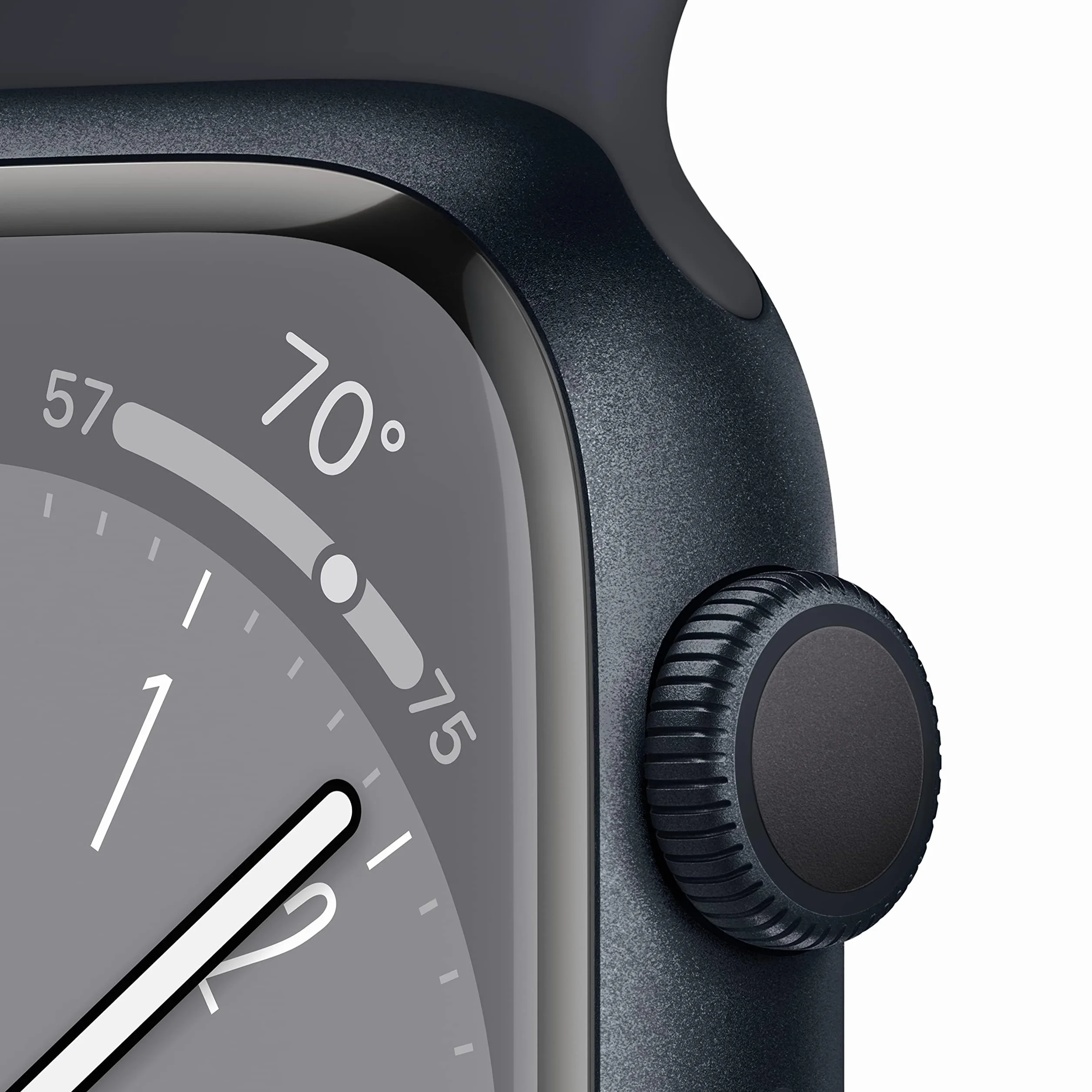 Apple Watch Series 8 (GPS, 45MM) Cassa in Alluminio Mezzanotte con Cinturino Sport Mezzanotte (Ricondizionato)