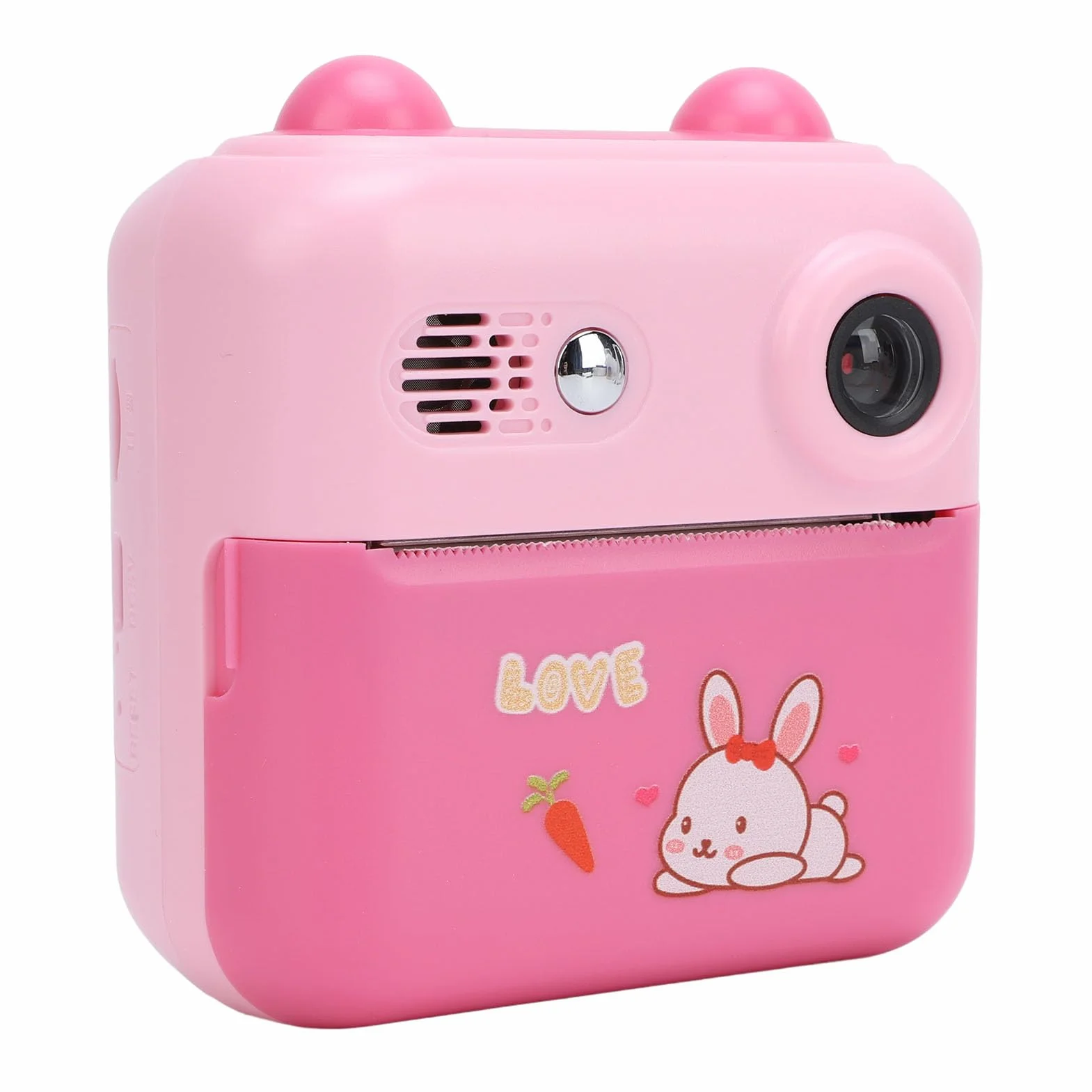 Fotocamera a Stampa Istantanea, Fotocamera Video Istantanea Digitale da 50 MP 1080P per Bambini, con Zoom Digitale 16X, Schermo IPS da 2,4 Pollici, Scatta e Stampa (Roseo)