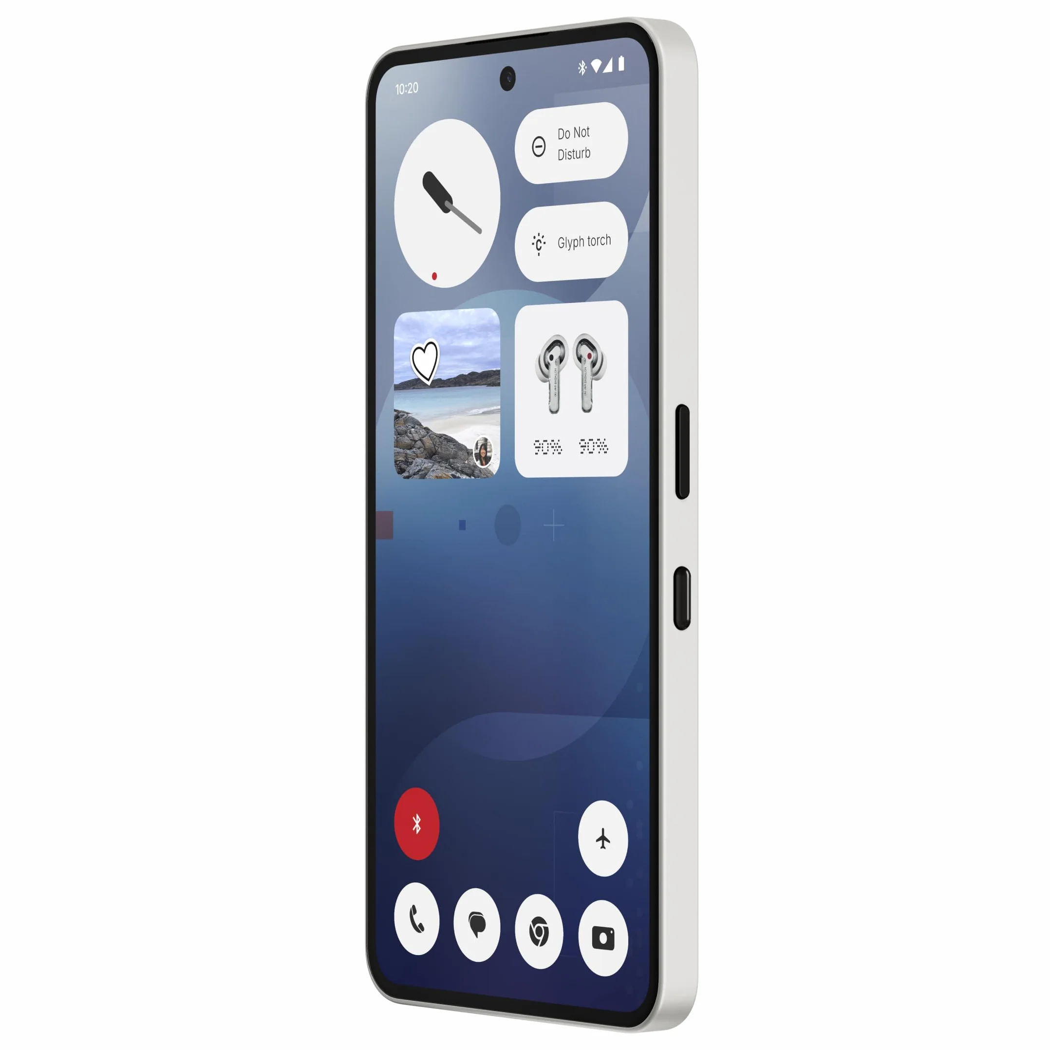 Nothing Phone (3a) 128 GB - Handy mit Essential Space, 50-MP-Hauptkamera, 32-MP-Frontkamera, 30-facher Ultra-Zoom, 8 GB RAM, Langer Akkulaufzeit und 6,77 Zoll Flexibles FHD+ AMOLED-Display - Weiß