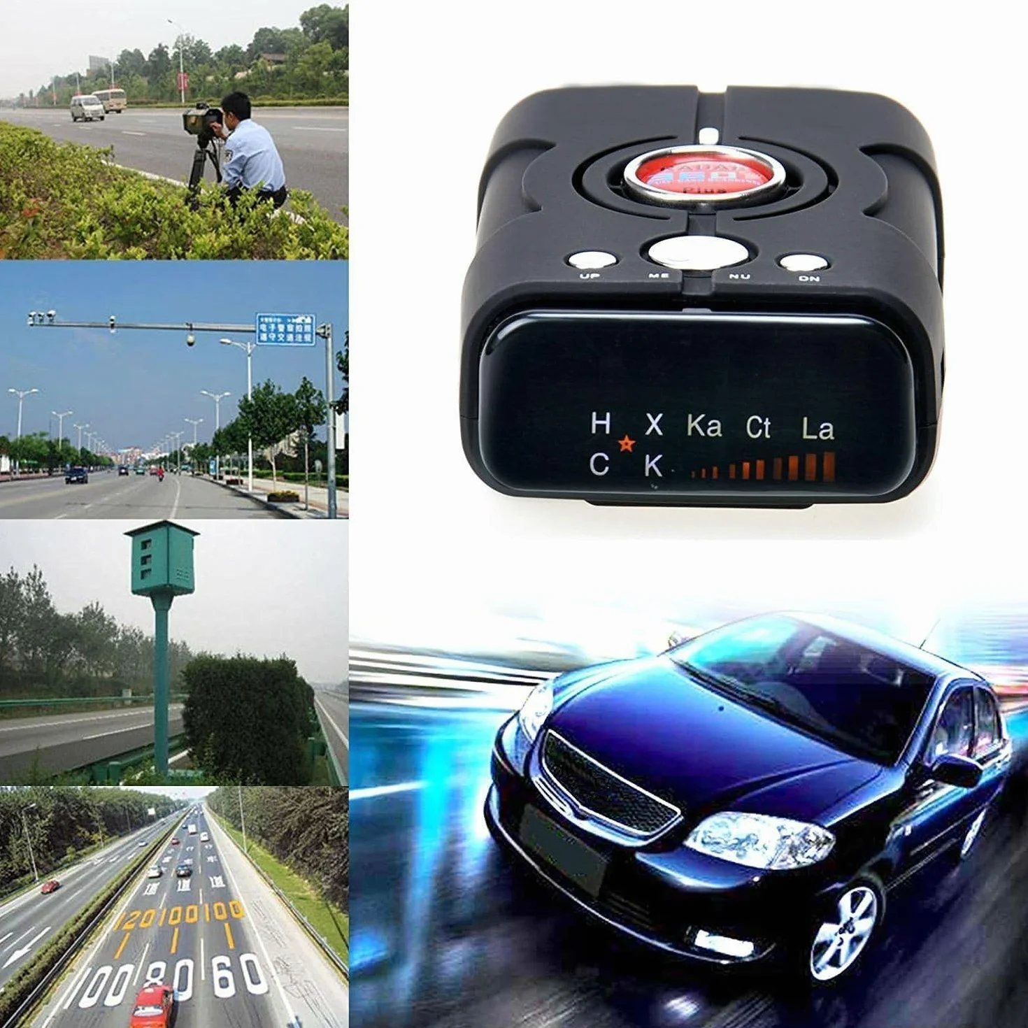 Rilevatori Autovelox, Rilevatore Radar Per Auto, Rilevatore Laser/radar, Portata Estrema, Avvisi Vocali, Avvisi Autovelox Semaforo Rosso, Display OLED, Sistema Di Avviso Velocità Veicolo Tempo Reale