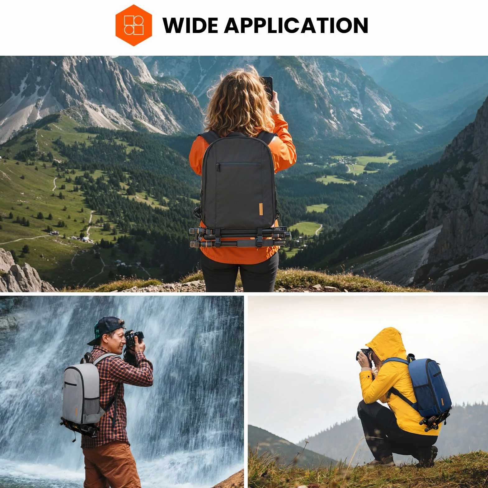 TARION Zaino per fotocamera, piccolo specchio, impermeabile, per fotocamera, leggero e compatto, con custodia antipioggia, Tb-m, grigio, m, Rucksack