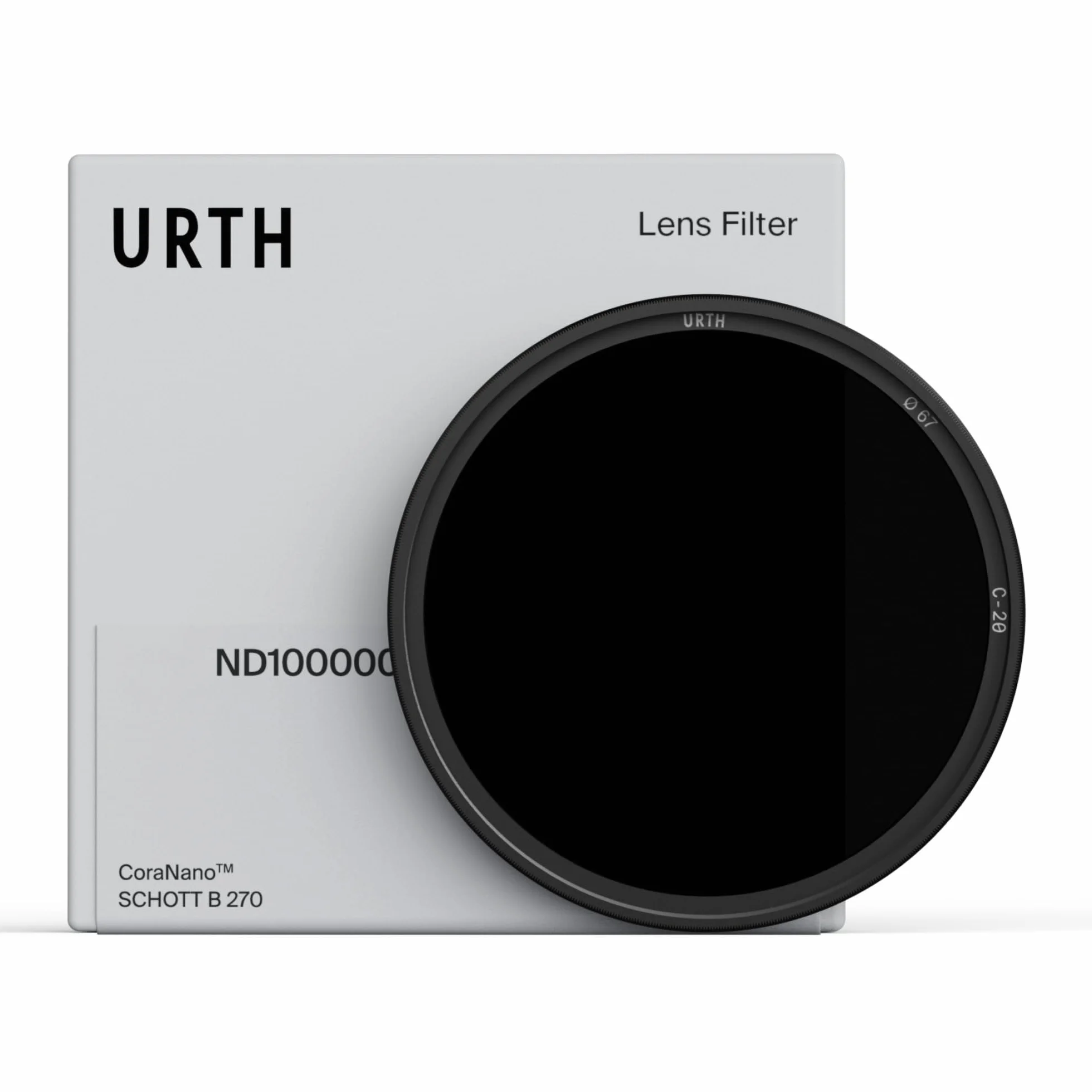 Urth 82 mm Filtro Solare ND100000 (16,6 Stop) (Plus) — 20 strati nano, profilo ultra sottile, densità neutra estrema, sicuro per la fotografia solare