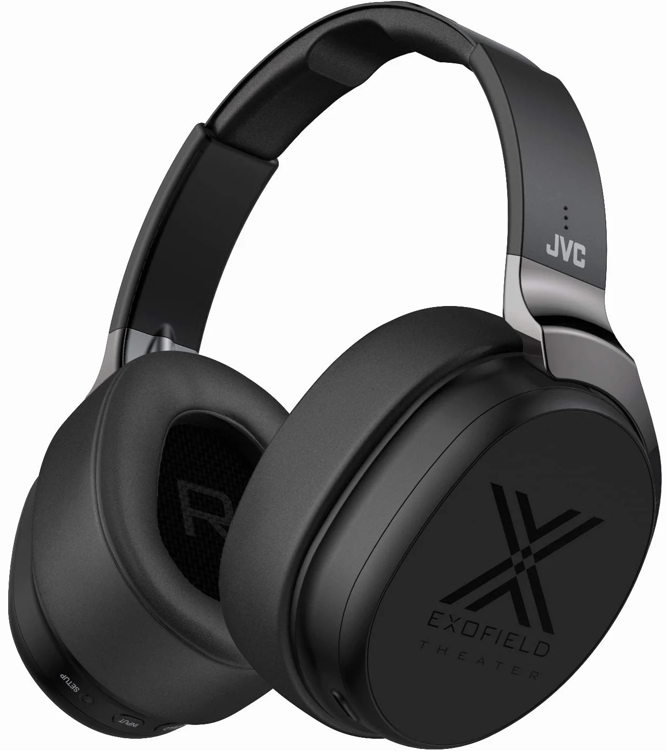 JVC XP-EXT1 Sistema per Home Cinema con Caschi Senza Fili, Audio Immersivo e Surround Multicanale (7.1.4 Canali) Nero Grande