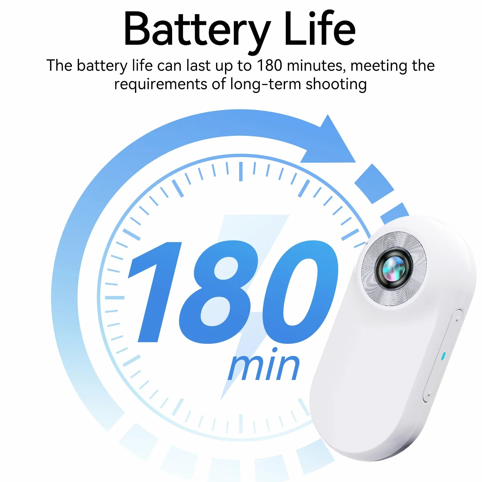 Xilecam Mini Action Cam 1080p Telecamera Animali Telecamere Nascoste da Esterno Body Cam e Accessori（Bianco）