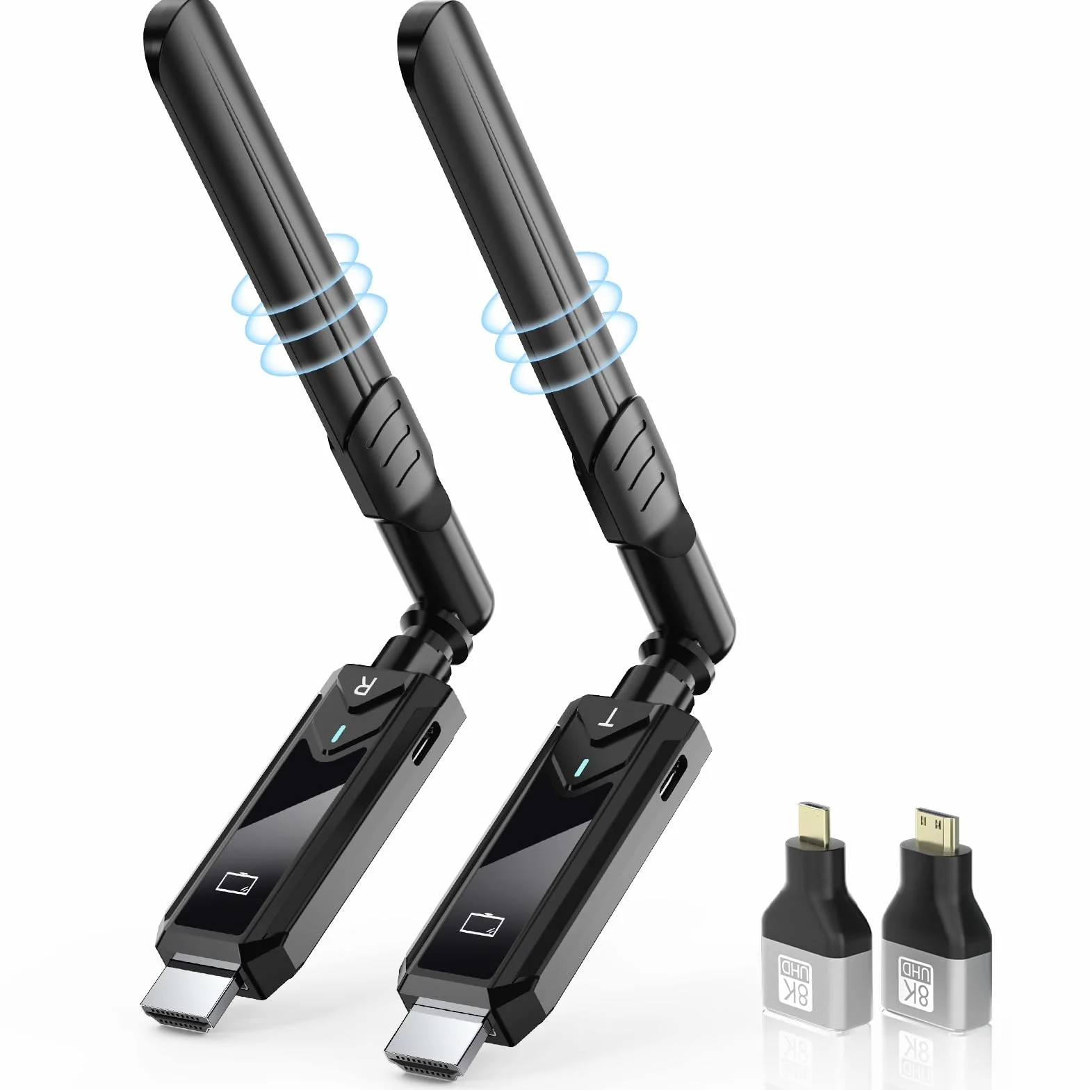 Trasmettitore HDMI Wireless e Ricevitori, 1313FT/400M Decodifica 4K Estensore HDMI con Trasmissione 5G/1080P, Streaming Video HD da Laptop/Fotocamera/TV a HDTV/Monitor/Proiettore