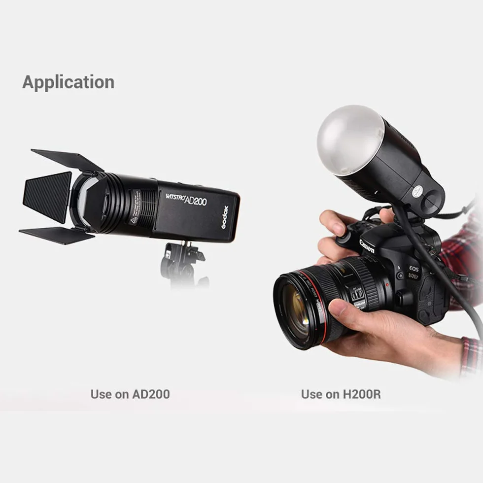 Godox AK-R1 Pocket Flash Light Speedlite Accessori Kit per Godox H200R Rotonda Flash Testa AD200 V1-S V1-C V1-N V1-F AD100Pro V1Pro