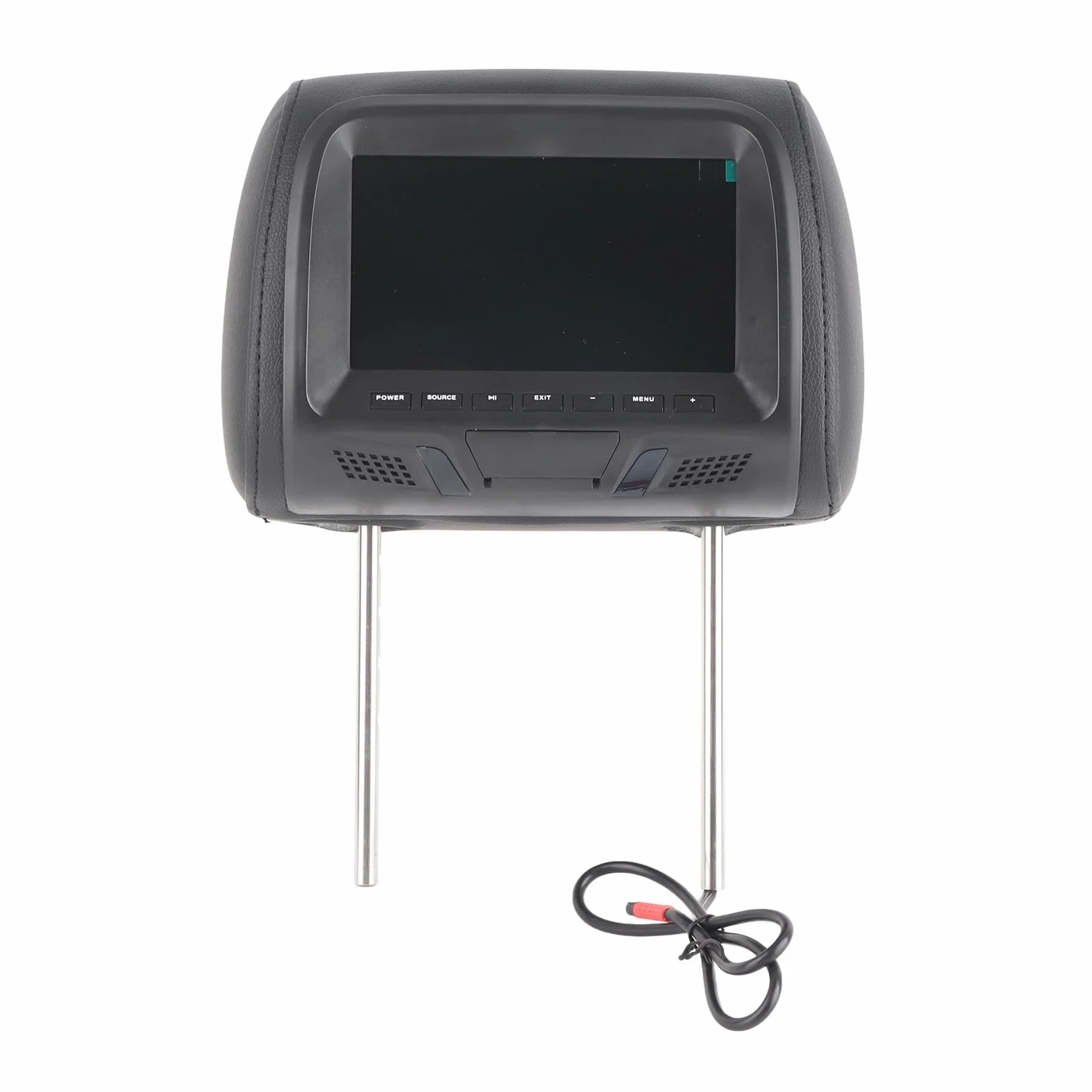 Universale Poggiatesta Monitor Kit, 7 Pollici Auto per Poggiatesta Monitor, Poggiatesta Video Media Player Mp5 Monitor per Auto Con Lettore Multimediale Video per Auto (Nero),Poggiatesta e braccioli