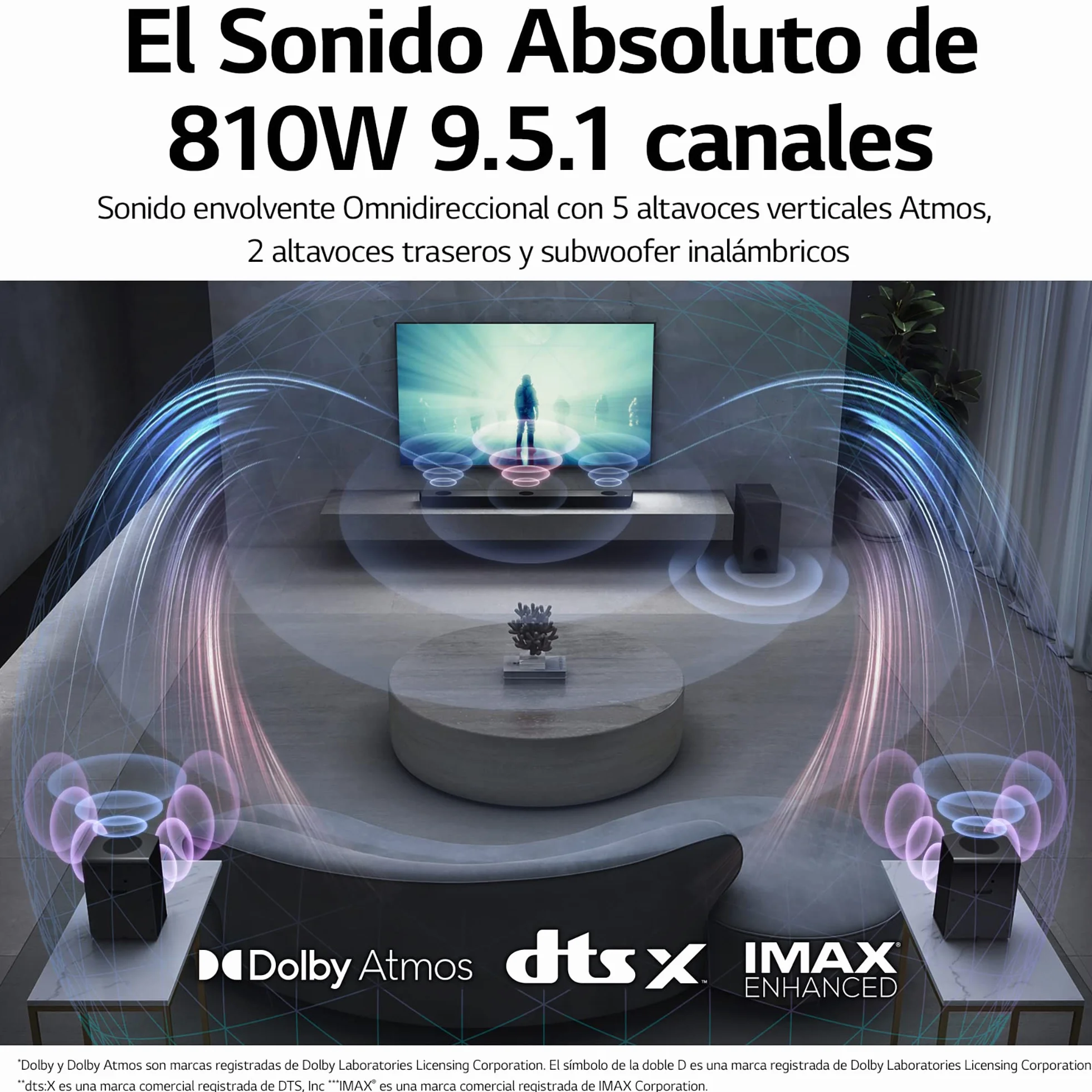 LG S95QR Silver 9.1.5 channels 810 W