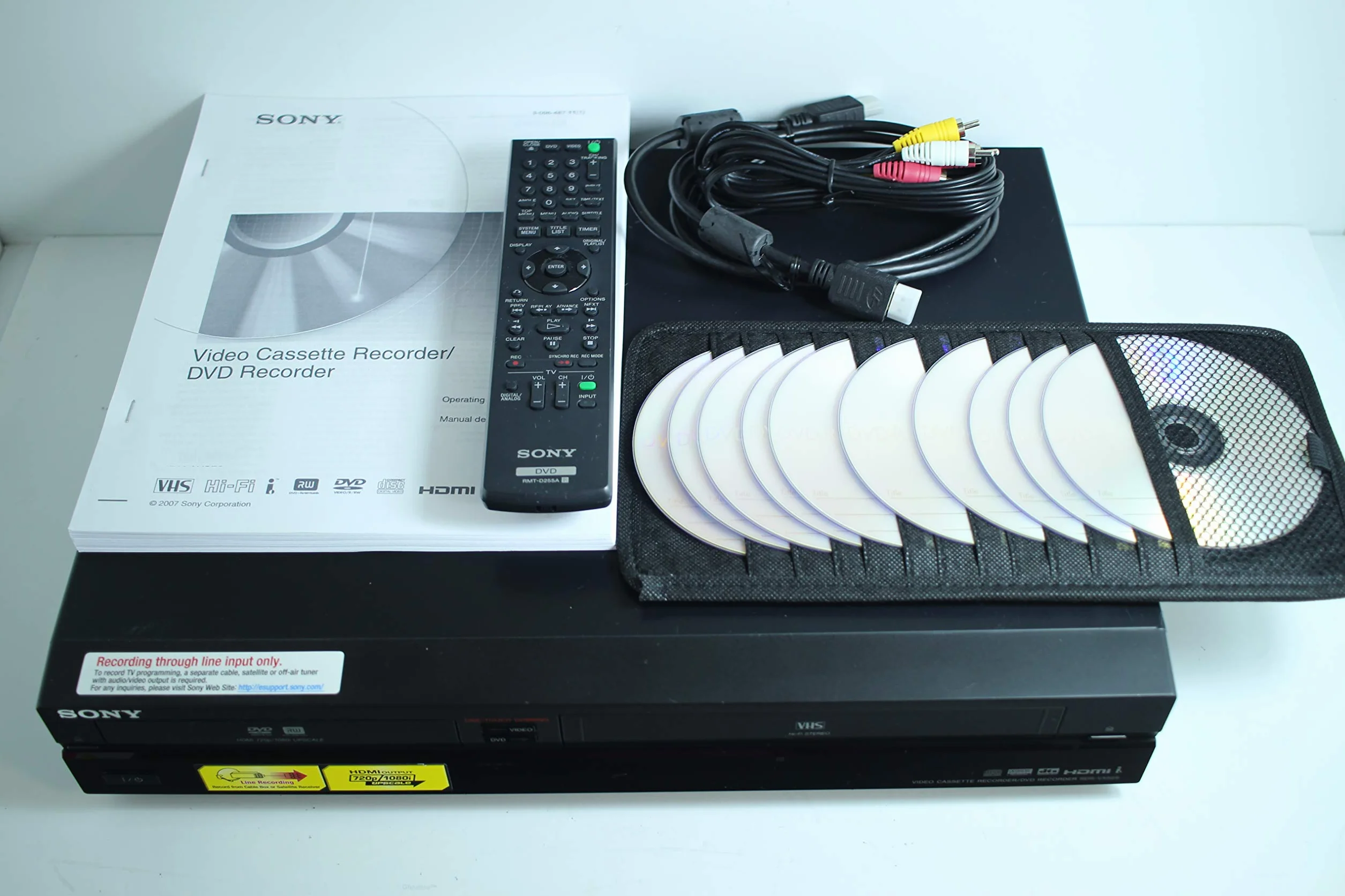 Sony VHS Combo al masterizzatore DVD VCR con telecomando, HDMI