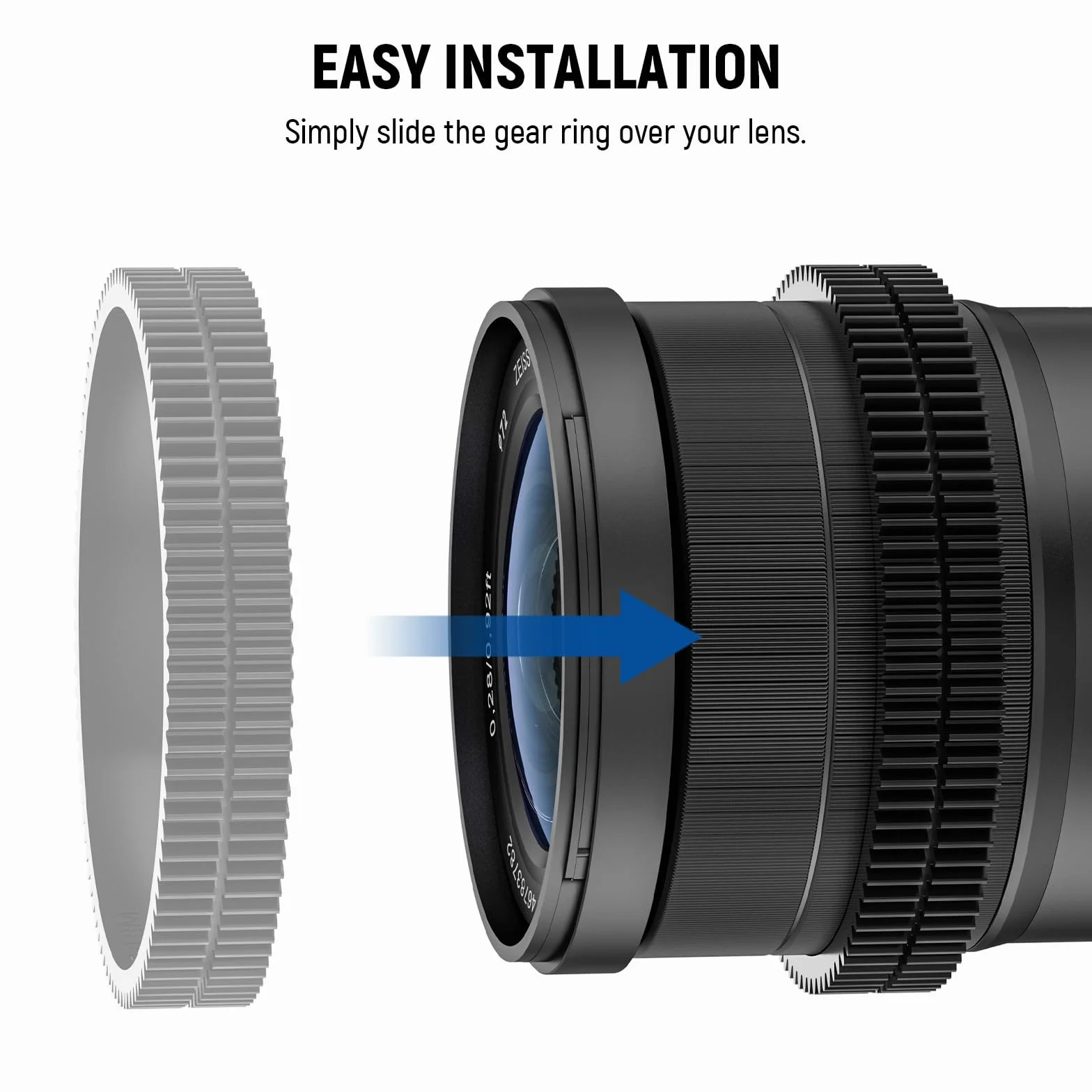 NEEWER 14pz Anelli di Follow Focus Senza Cuciture 0,8 MOD per Lenti ø46,5-90mm, Compatibile con SmallRig Compatibile con Tilta NEEWER Follow Focus per Canon Sony Nikon Fujifilm Panasonic Sigma,PG008