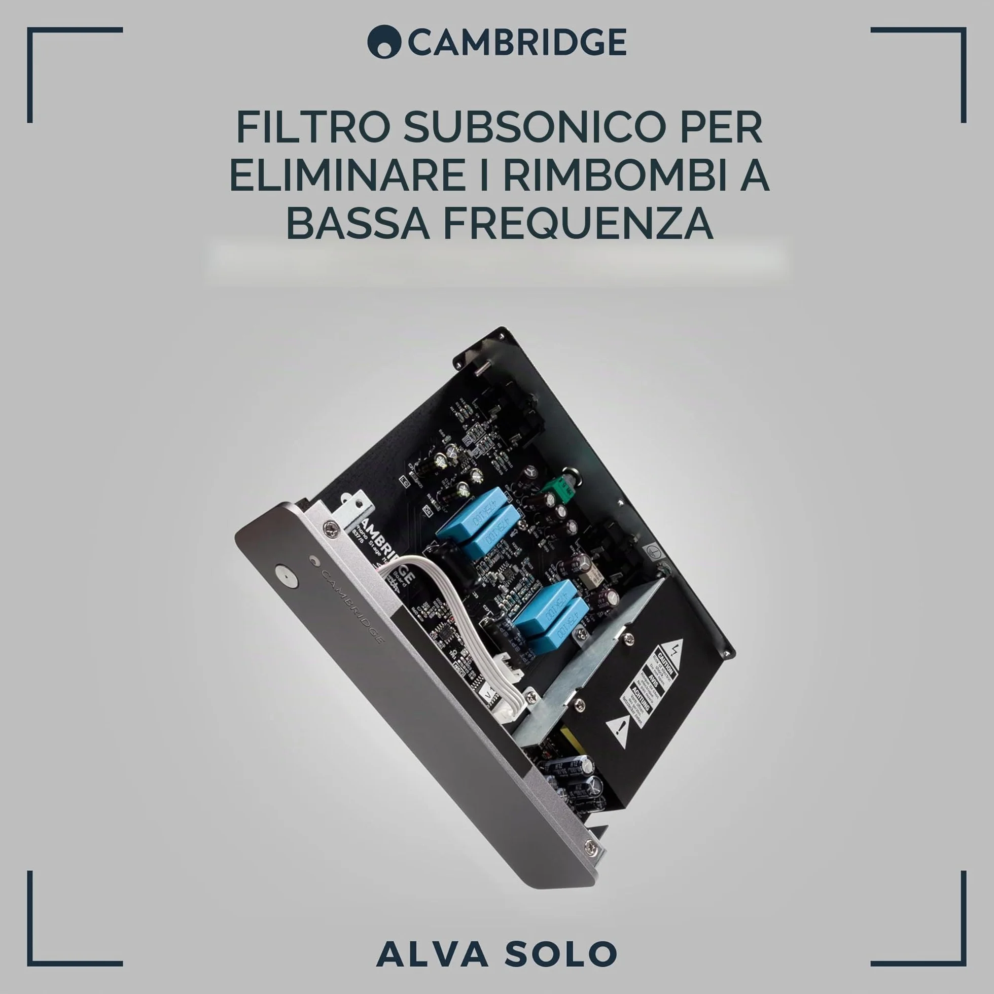 Pre-Amplificatore Phono Mm Alva Solo Silver Filtro Subsonico