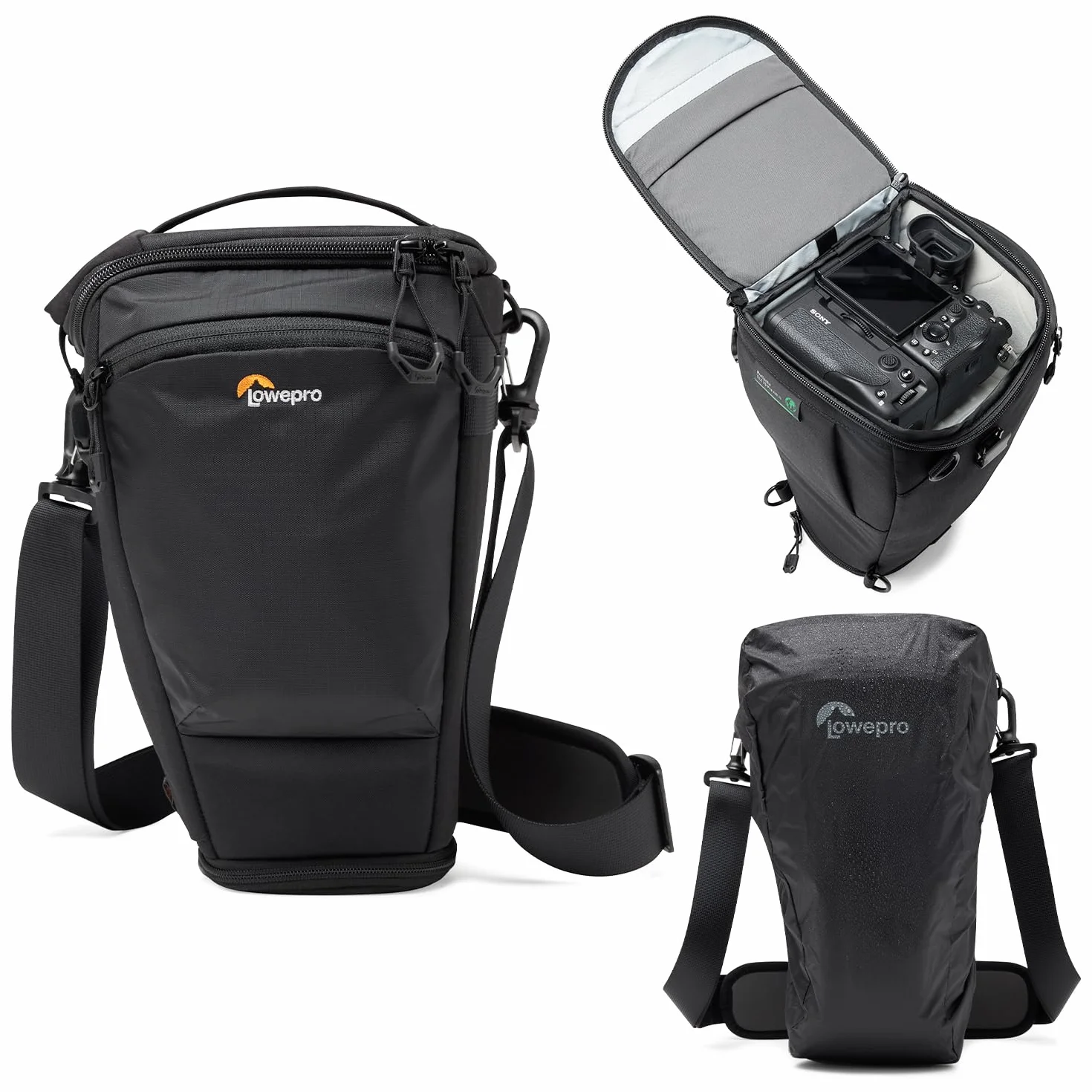 Lowepro ProTactic TLZ 75 Pro AW III Toploader Camera Bag, Camera Case for DSLR, Mirrorless, Volume 6L,Dim: 37x14x16cm for Cameras w/Lens attached, Modular Shoulder Bag, for Photographer/Videographer