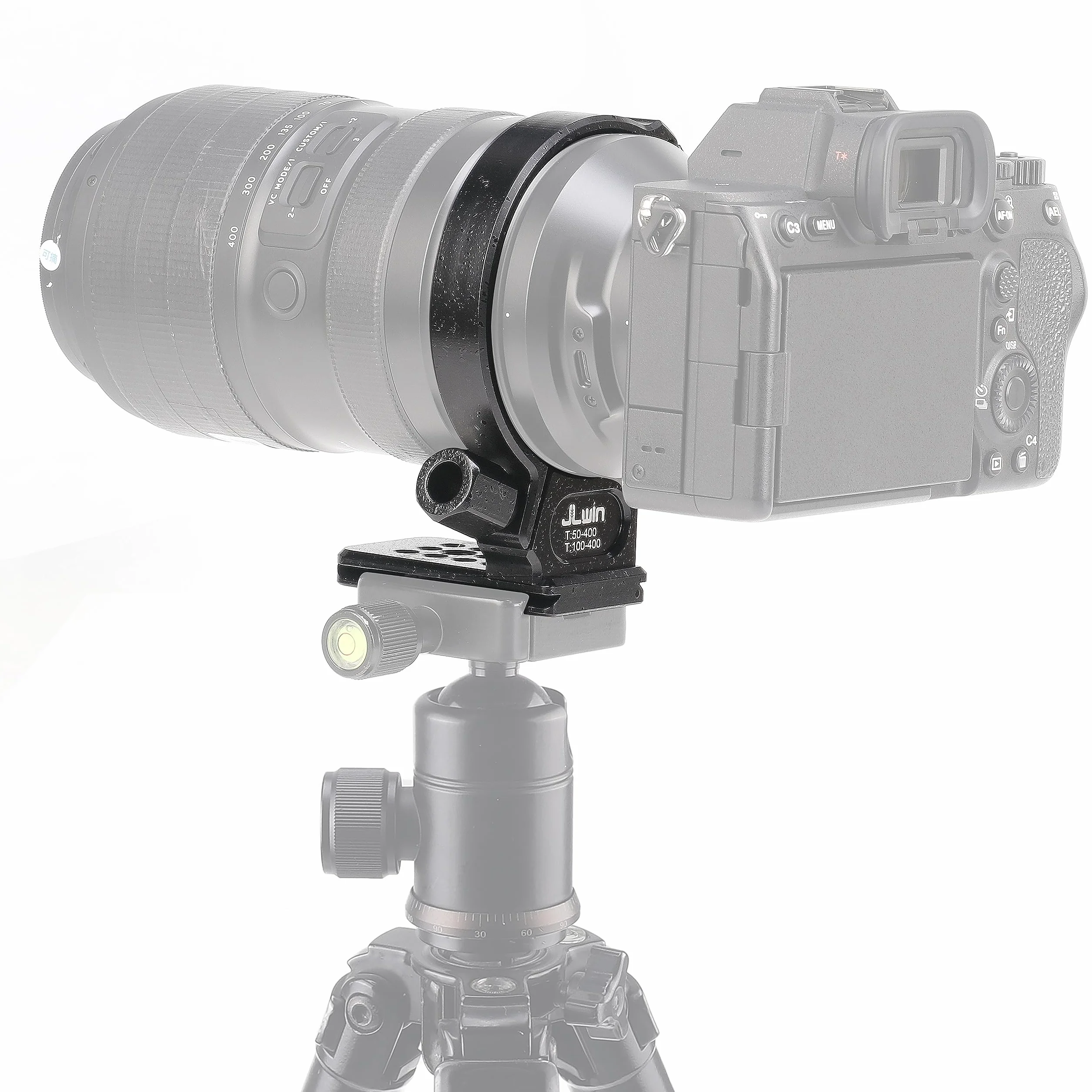 Hersmay Supporto per treppiede Tamron 50-400 mm f/4.5-6.3 Di III VC VXD Obiettivo (A067), per Tamron 100-400 mm F/4.5-6.3 Di VC USD (per Canon e per Nikon), inferiore con piastra a sgancio rapido per
