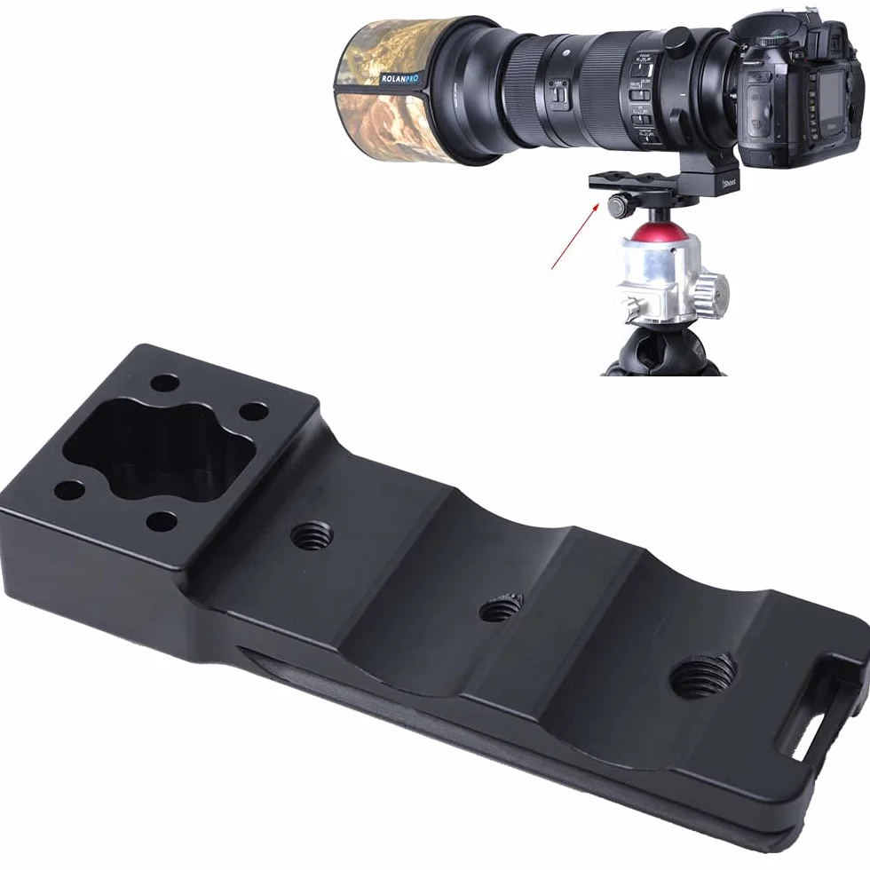 iShoot Base Anello di montaggio per treppiede piede Collare Porta Staffa Supporto per obiettivo compatibile con Sigma 150-600mm f/5-6.3, 60-600mm f/4.5-6.3, 70-200mm f/2.8, 500mm f/4 DG OS HSM Sports