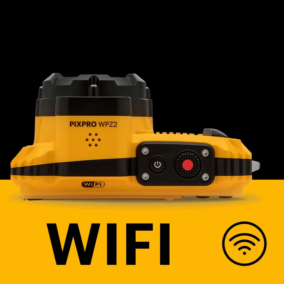 Kodak Pixpro WPZ2 - Fotocamera digitale compatta 16 MPixel, impermeabile e antiurto, colore: Giallo