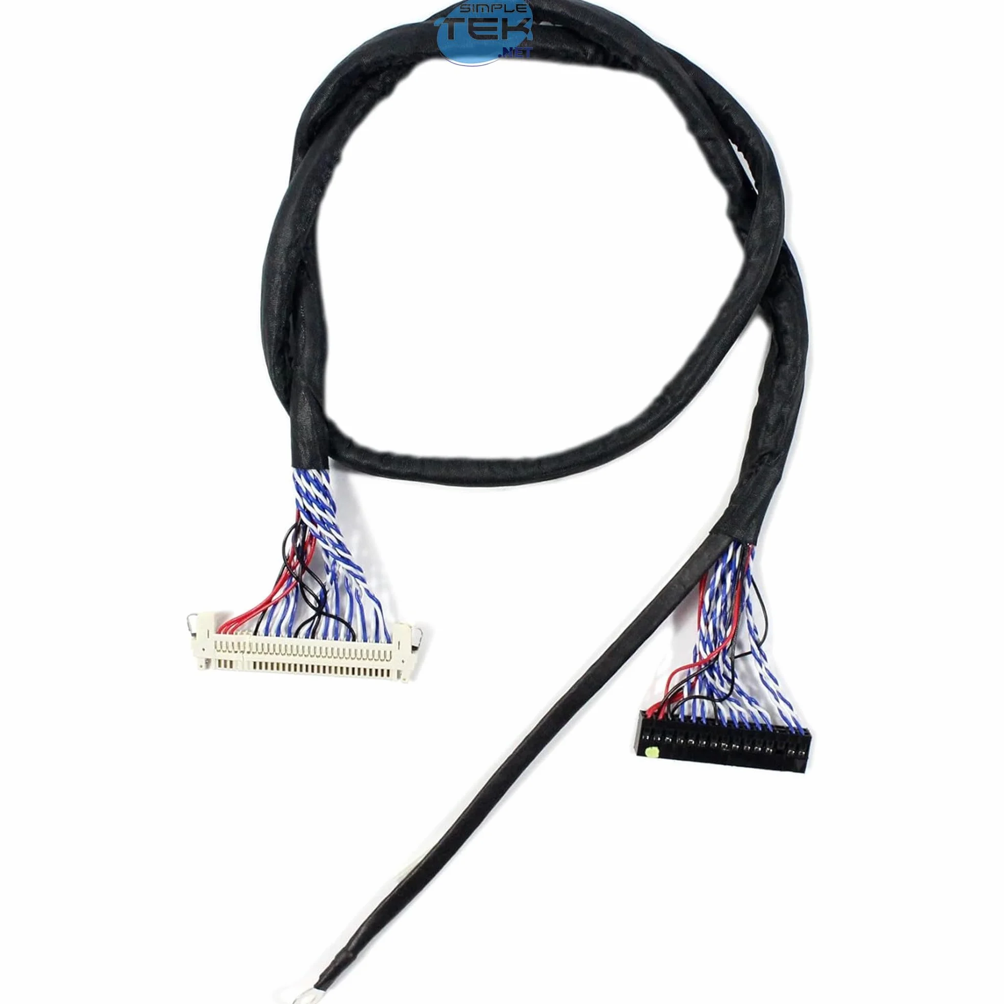 SIMPLETEK - Cavo LVDS 30 Pin 8 Bit | Lunghezza cavo 25cm | Connettore Display per All in One
