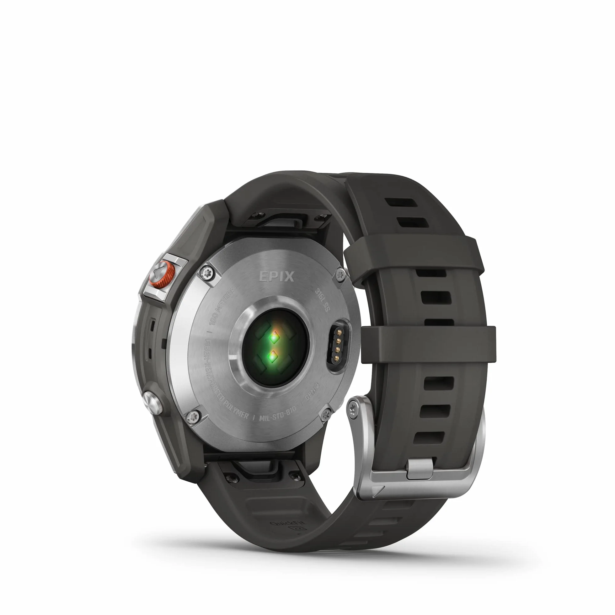 Garmin epix (Gen 2), Smartwatch, 47mm, Display AMOLED 1,3", Touchscreen, +30 Sport, GNSS multi-band, Cardio, SpO2, Mappe, Musica, Garmin Pay, Autonomia 16 giorni (Slate & Steel)
