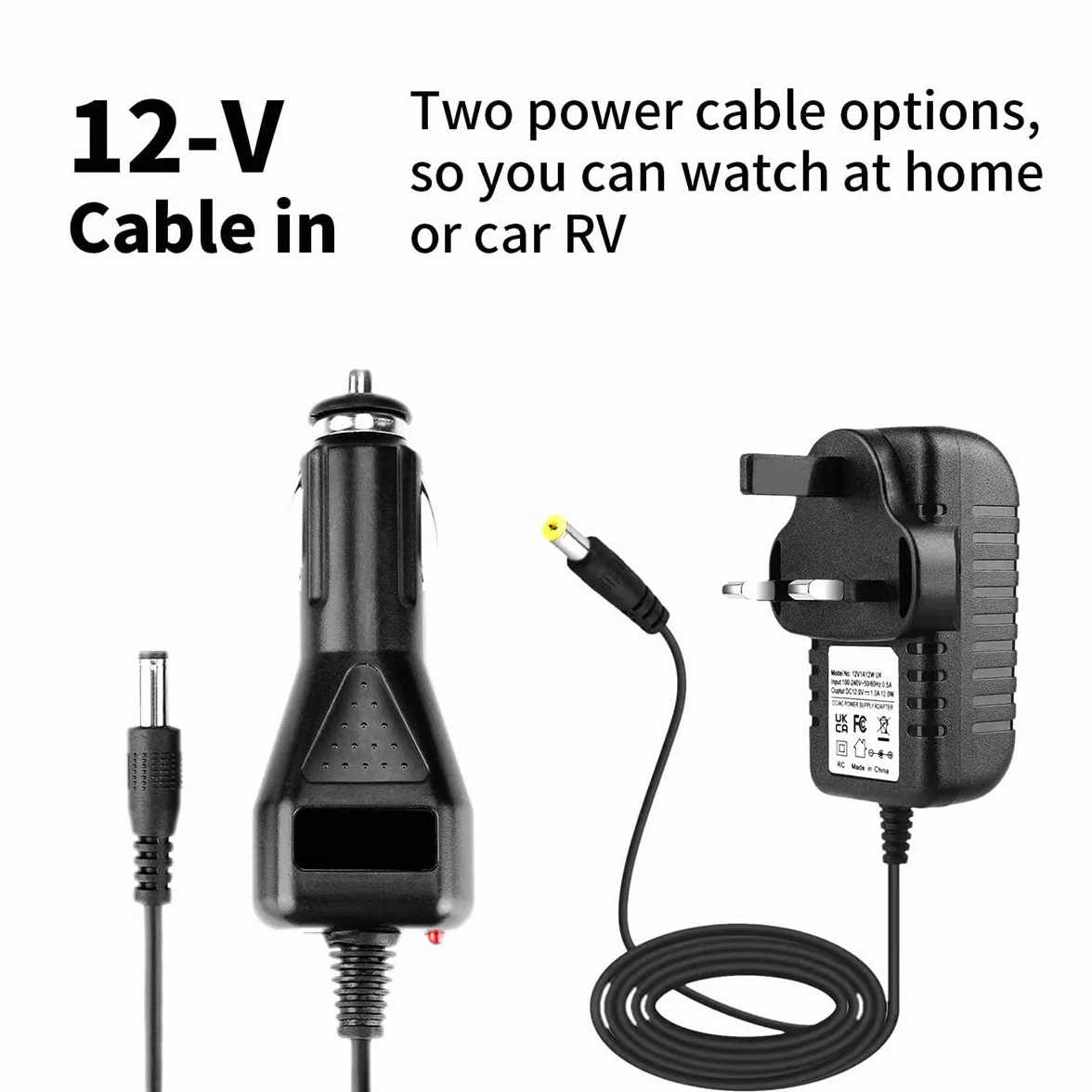 KCR Lettore DVD portatile 14,0 pollici con HD e USB/HDMI/AV/Audio, telecomando HEVC Main 10