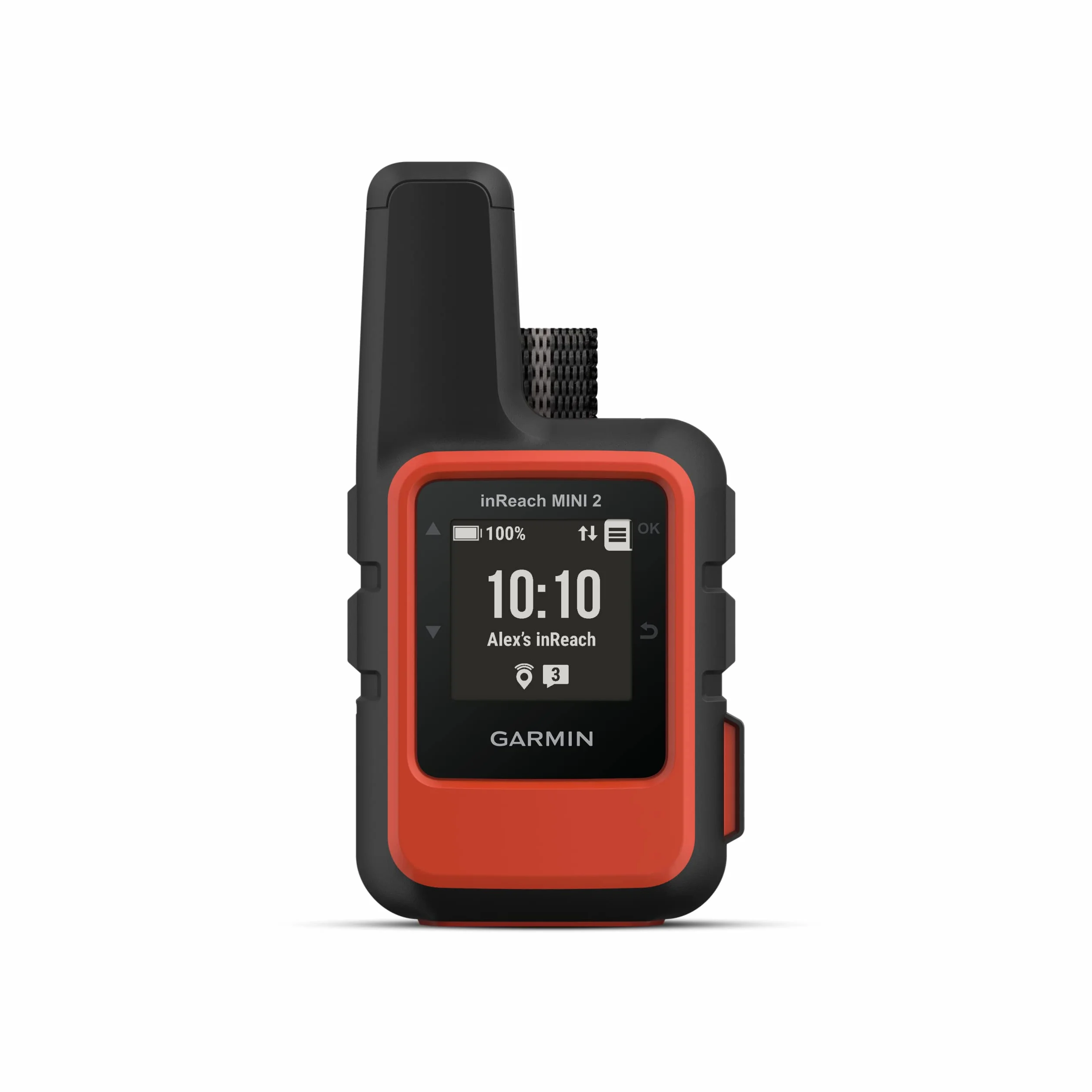 Garmin InReach Mini 2 (Flame Red), Comunicatore Satellitare, Copertura Iridium, Invia e ricevi messaggi, Lancia SOS, LiveTrack, TracBack, Autonomia fino a 14 giorni