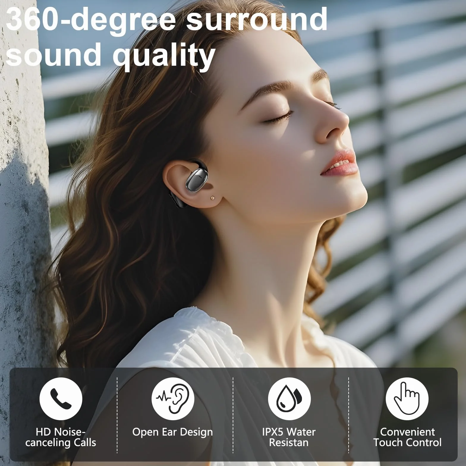 TUINYO Cuffie di traduzione AI - 3 modalità di traduzione intelligenti, supporto vocale in tempo reale supporta 135 lingue, IPX5 impermeabile, comunicazione senza sforzo in viaggio e business