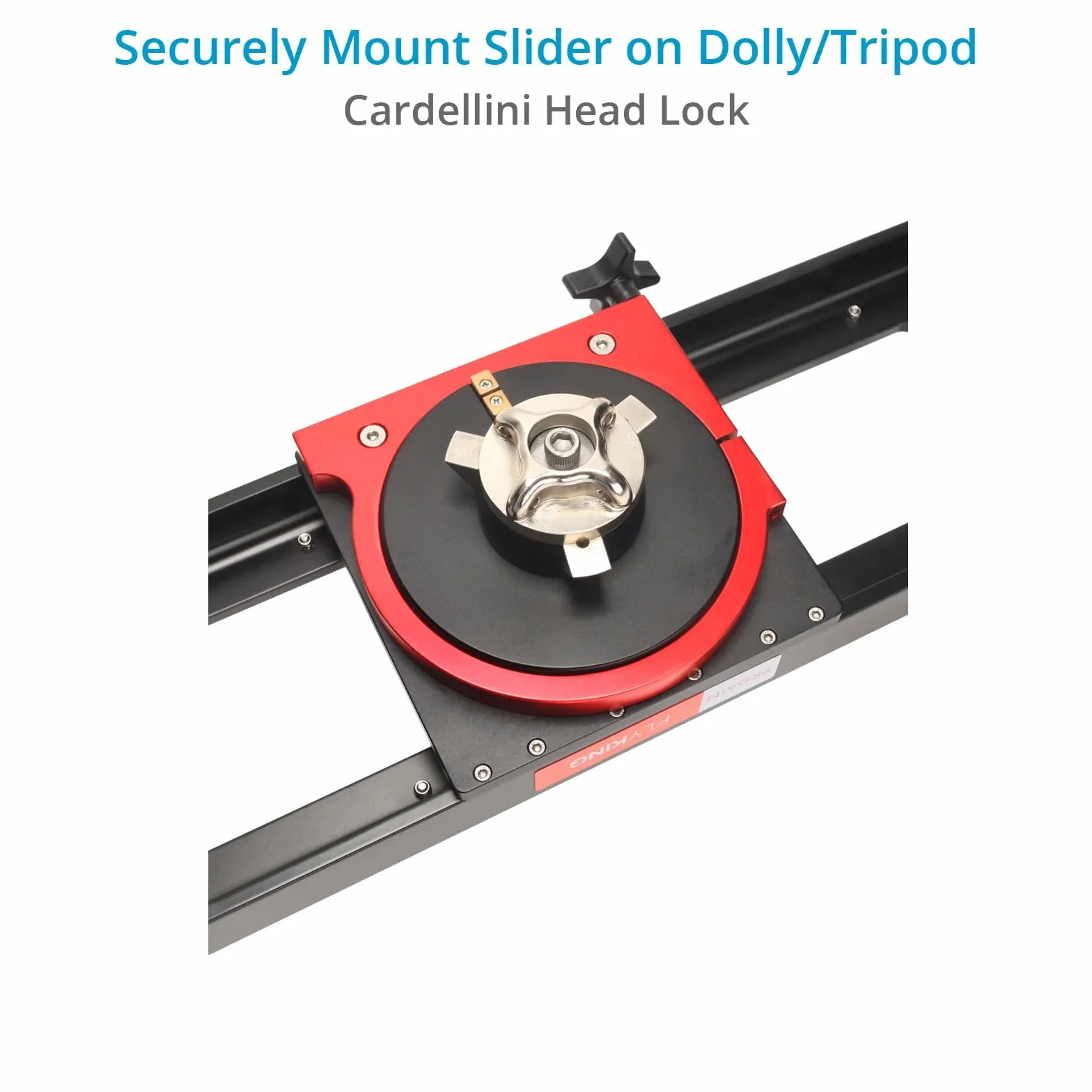 PROAIM Flyking 4ft Precision Camera Slider. Mitchell Mount. Built-in End Stop Dampers. Compatible with Mitchell/Bowl Tripod. Up to 70kg/154lb Payload (P-FK-4)