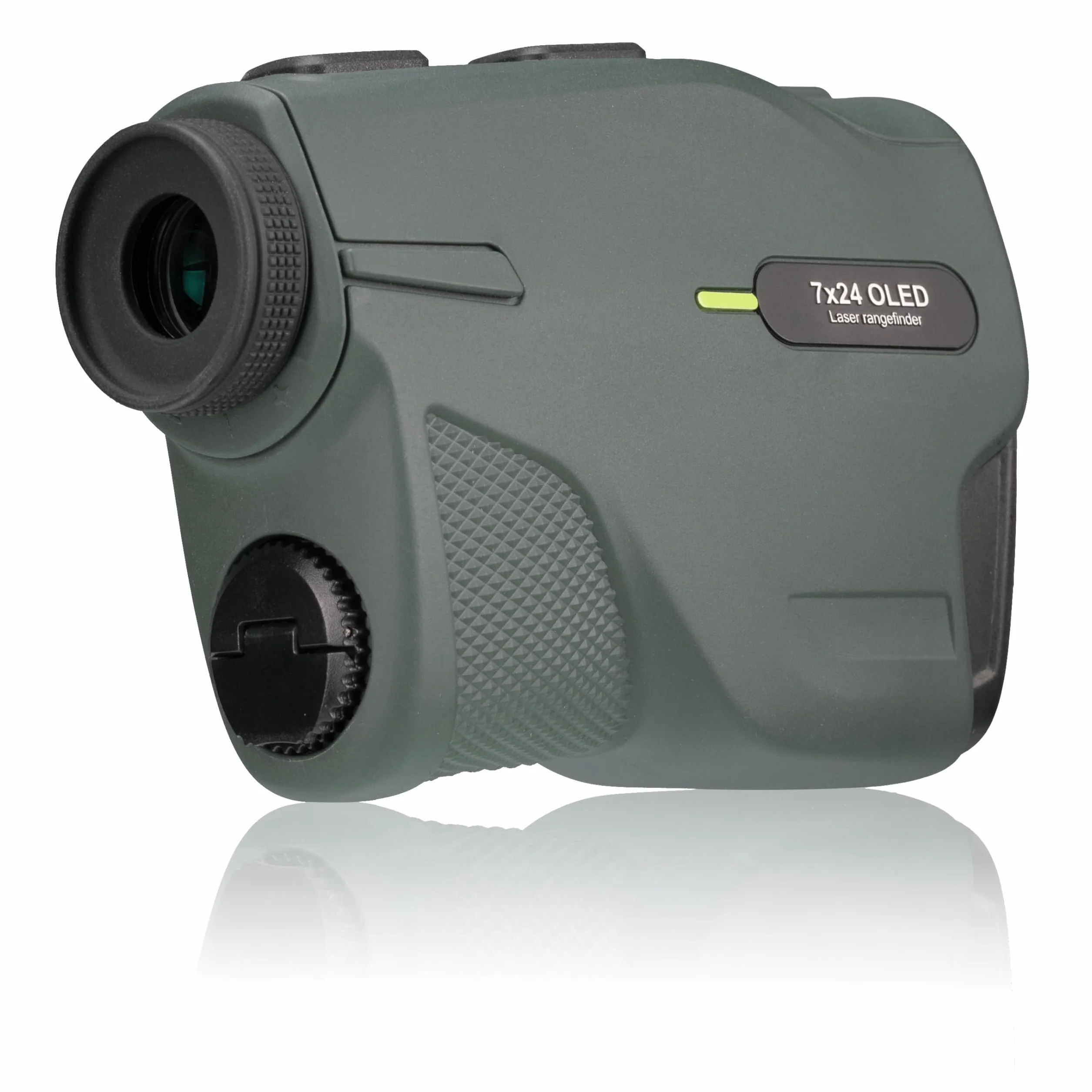 Alpen Optics Crestone XP 7x24 telemetro per caccia e attività all'aperto, misuratore di distanza con display OLED, bilanciamento della diottria, inclinometro, portata 2000 metri e trattamento multiplo