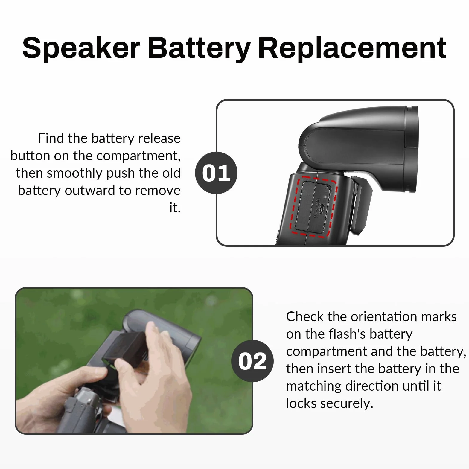 K KYUER 2-Pack VB30 PRO Batteria flash per Godox V1 Pro Series V100 Series V1 Series V860III AD100Pro V850III MF-R76 Series Batteria di ricambio, Supporta Ricarica Type-C 7.2V 3500mAh