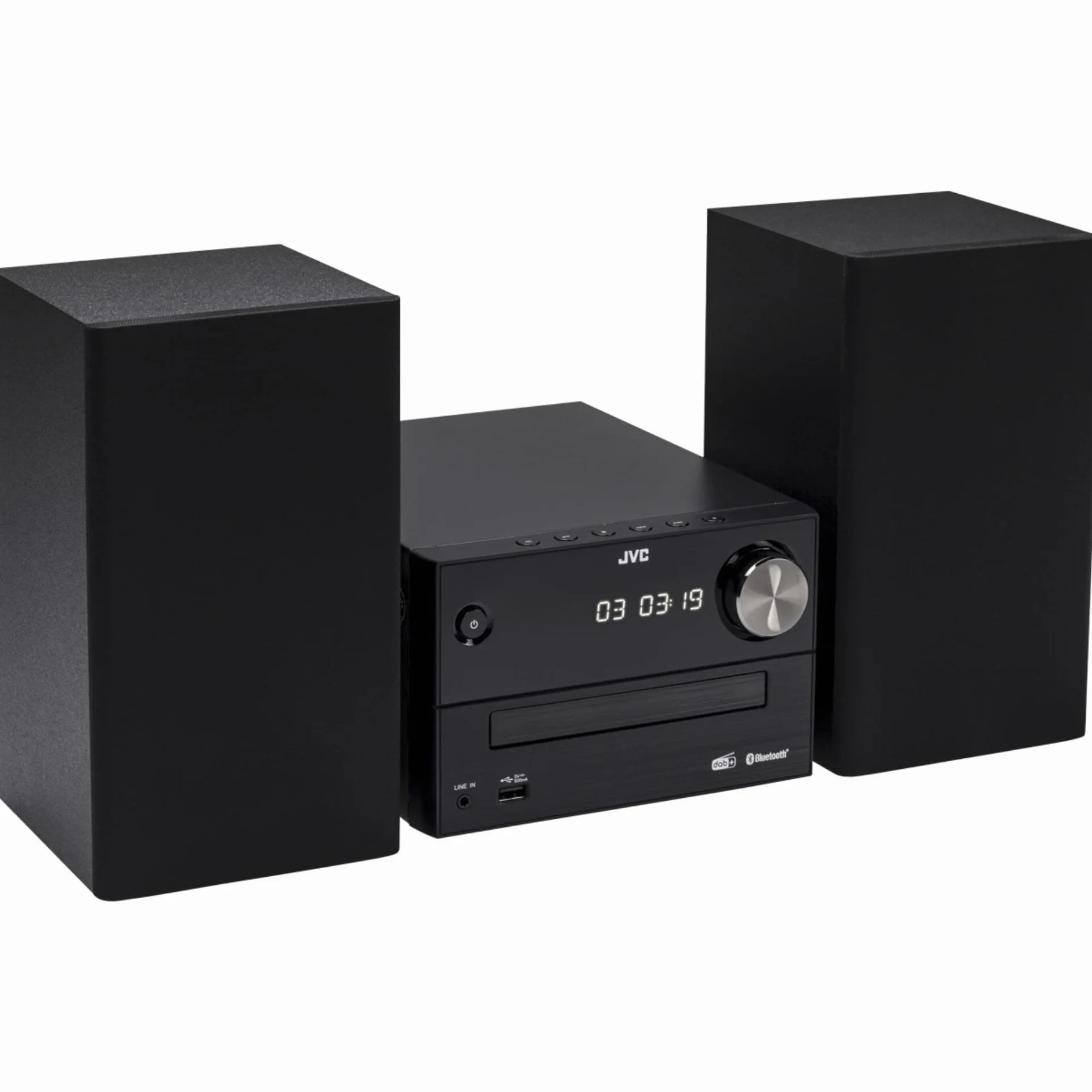 JVC UX-C25DAB - Sistema Micro HiFi con CD, USB, Bluetooth, DAB+, FM, Line-In e Telecomando IR, Nero