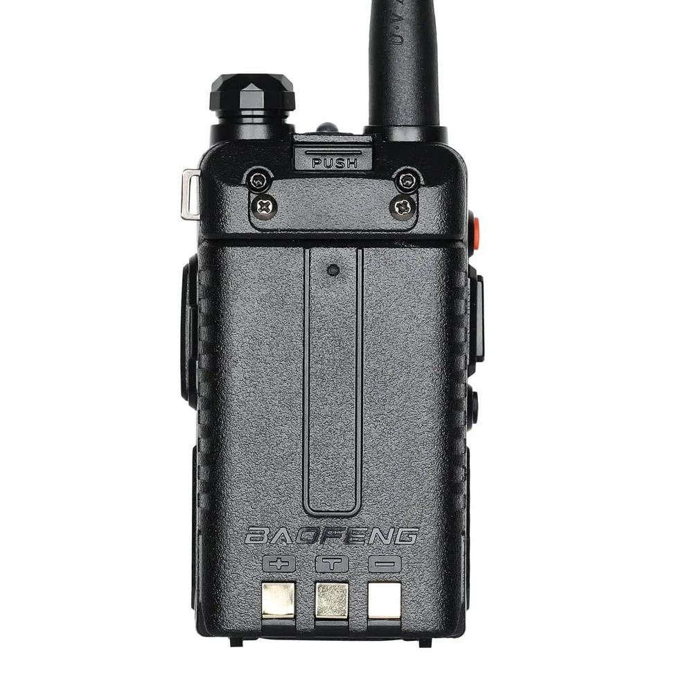 BAOFENG BF UV-5R 8-Watt Dual Band Two-Way Radio (144MHz-146MHz VHF & 430MHz-440MHz UHF) Includes Full Kit, Black