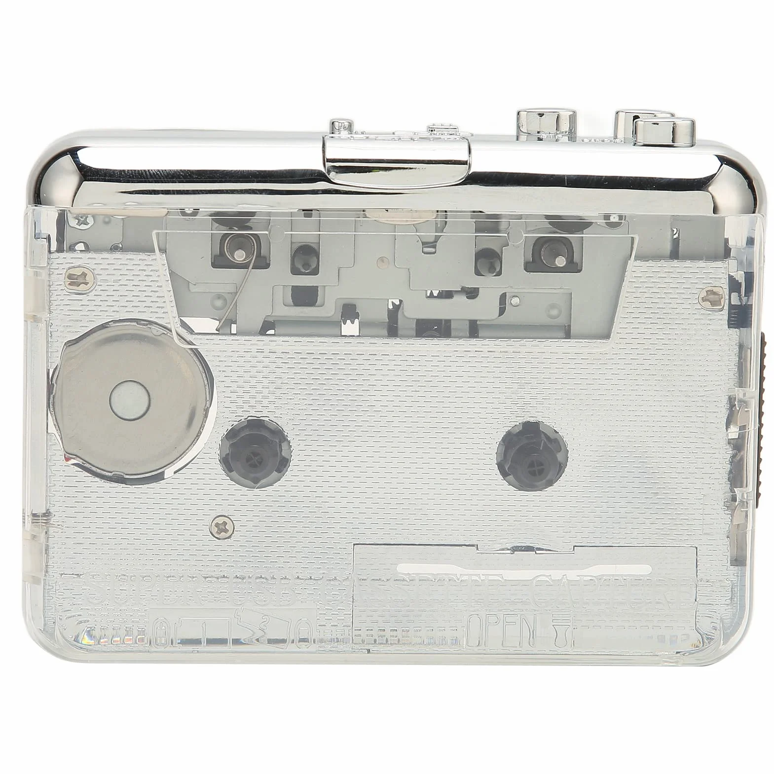 Topiky Lettore di Cassette, Convertitore da Cassetta USB a MP3 Portatile Lettore Musicale da Nastro a Lettore MP3, con Jack per Cuffie da 3,5 Mm, Compatibile per PC OS X