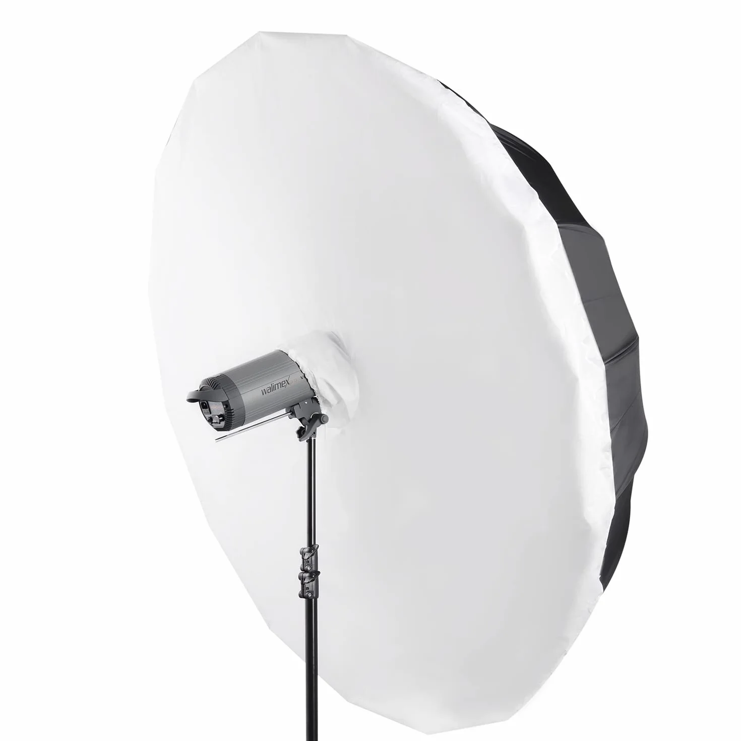 Walimex Reflex Umbrella Set Ø180cm - Design 2 in 1 per risultati professionali: ombrello Reflex e softbox ombrello in uno, compatto e versatile per gli spostamenti