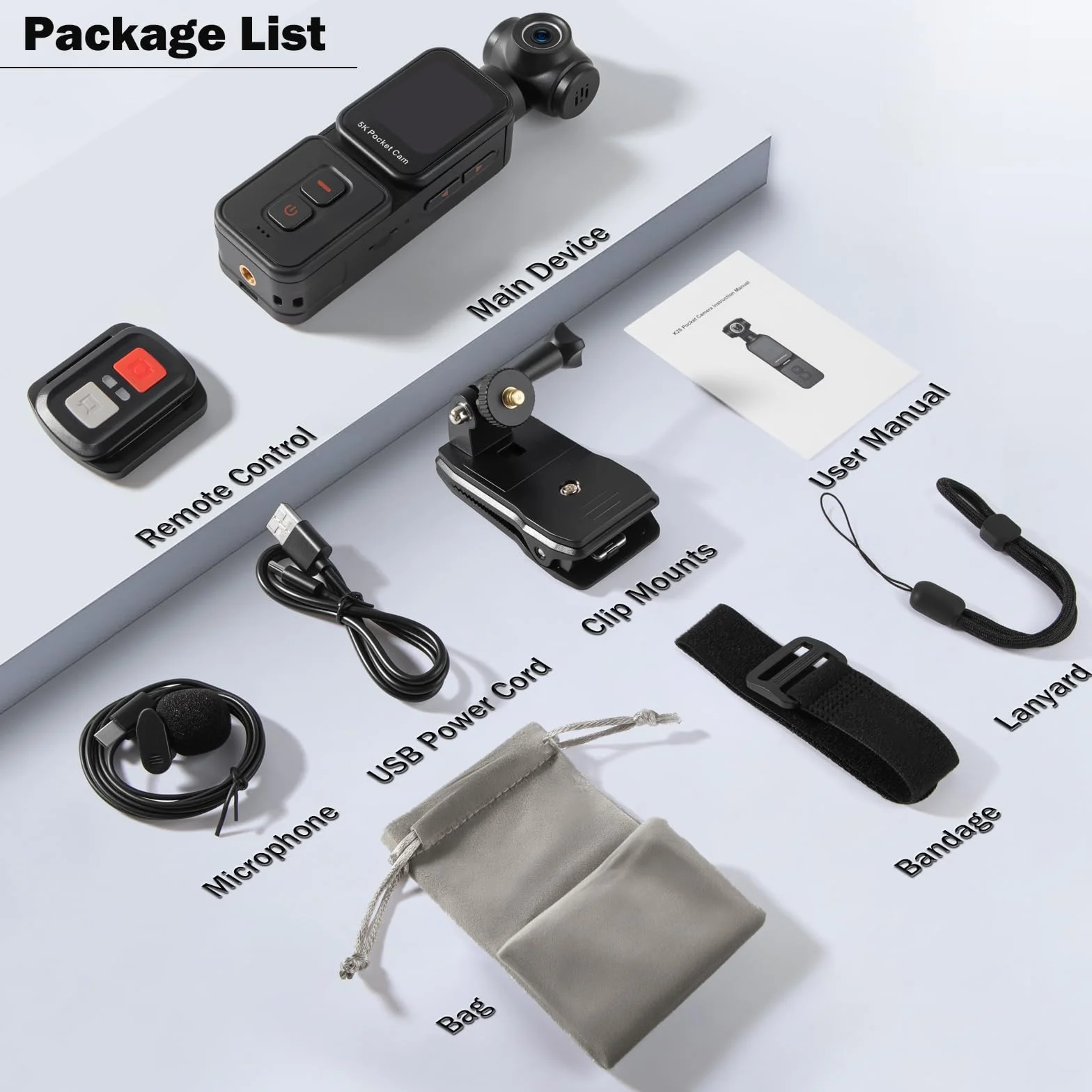 ydi 5K Fotocamera per Vlog con Touchscreen, Videocamera Portatile Wi-Fi POV Camera con Lente Elettrica Ruotabile a 270°, Rilevamento del Volto, Telecomando, Microfono Esterno, Scheda da 64GB