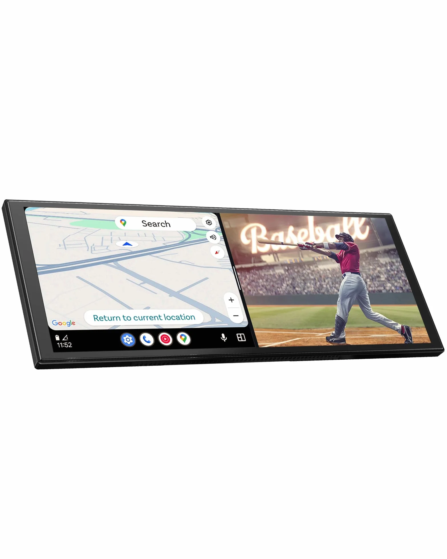 OTTOCAST Ottoscreen AI, Wireless CarPlay Android Auto Display 11,4 Pollici Schermo per Auto Car Play con Telecamera di Retromarcia, con Navigazione Bluetooth FM, Android 15 OS